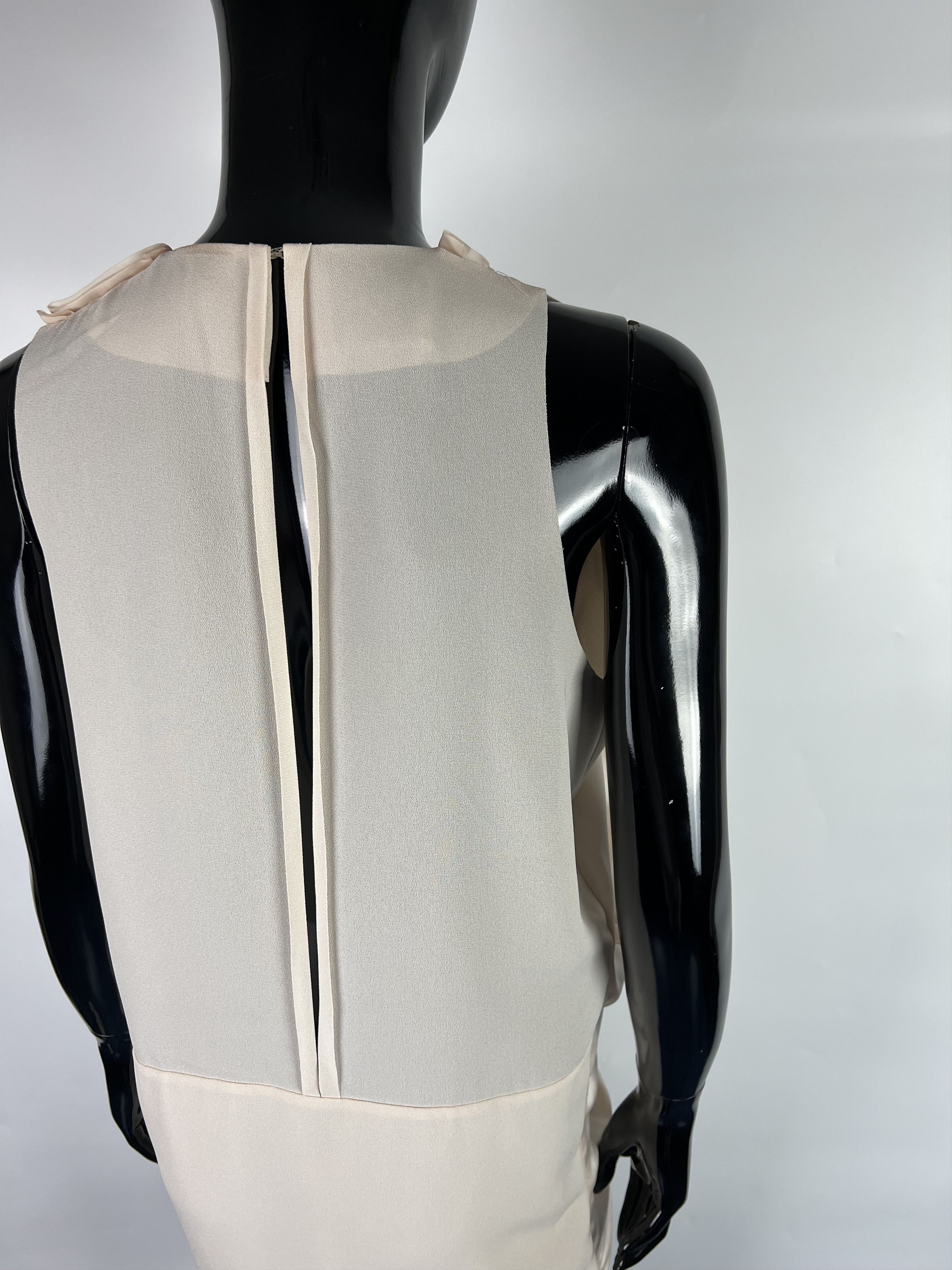 Acne Studios Acne Mallory Beige Sleeveless Draped Short Dress Size 34 Size XS / US 0-2 / IT 36-38 - 5 Thumbnail