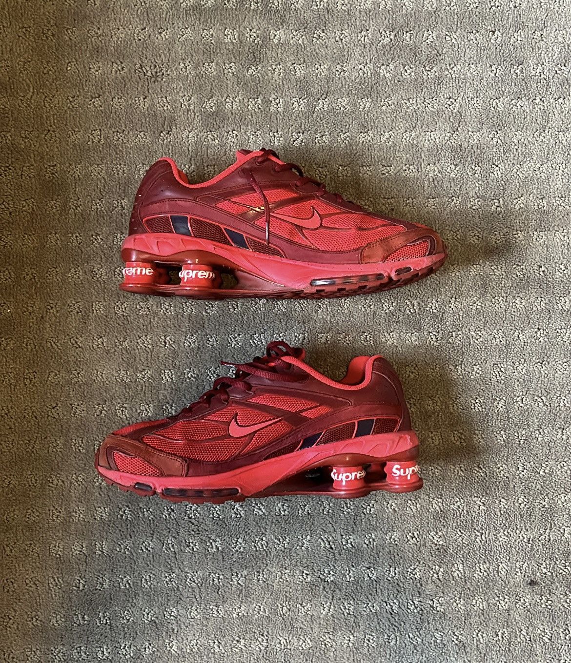 Nike × Supreme red supreme shox ride 2 Size US 10 / EU 43 - 2 Thumbnail
