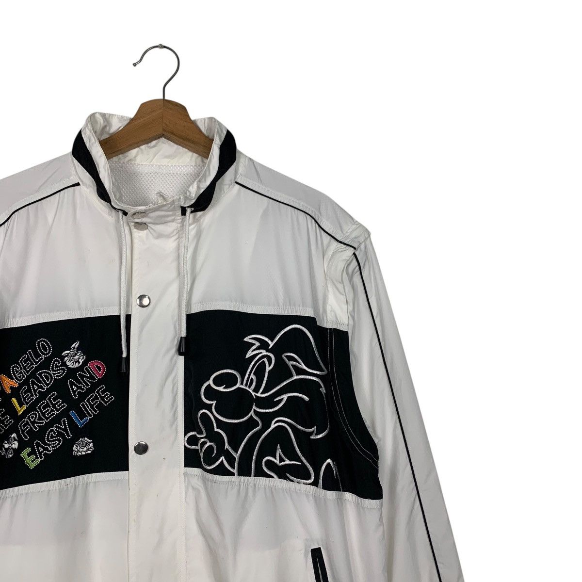 Japanese Brand PAGELO Bunny Graphics Light Zipper Jacket #2496-C112 Size US L / EU 52-54 / 3 - 5 Thumbnail
