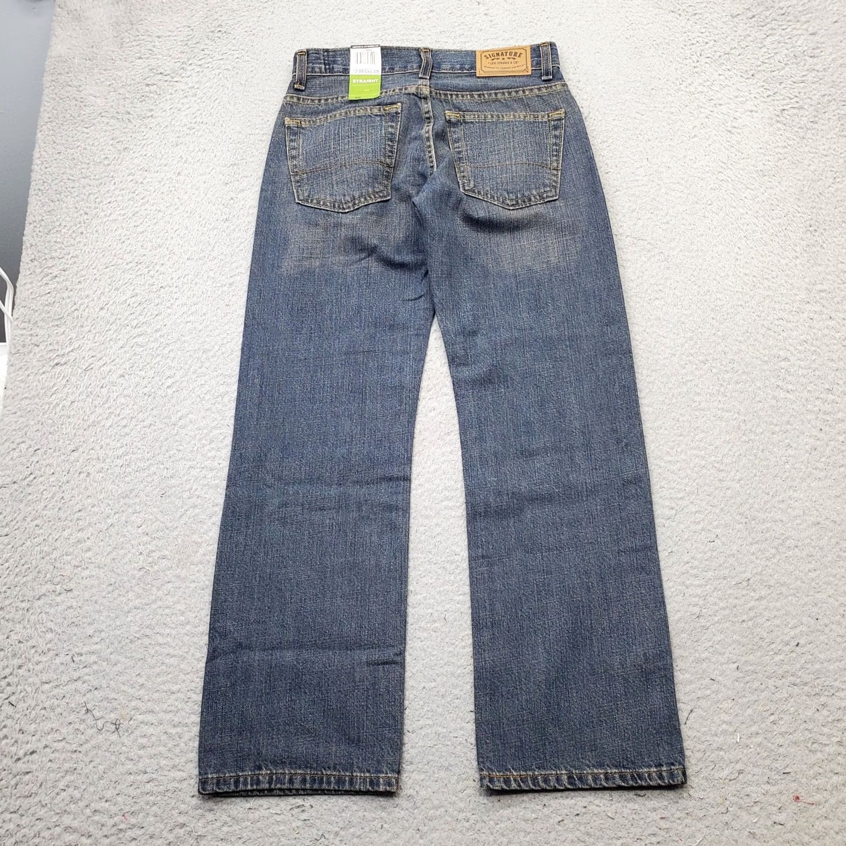 Levi's Levi's Womens 12 Blue Easy Fit Adjustable Waist Premium Comfort Straight Jeans Size 34" / US 12 / IT 48 - 2 Thumbnail