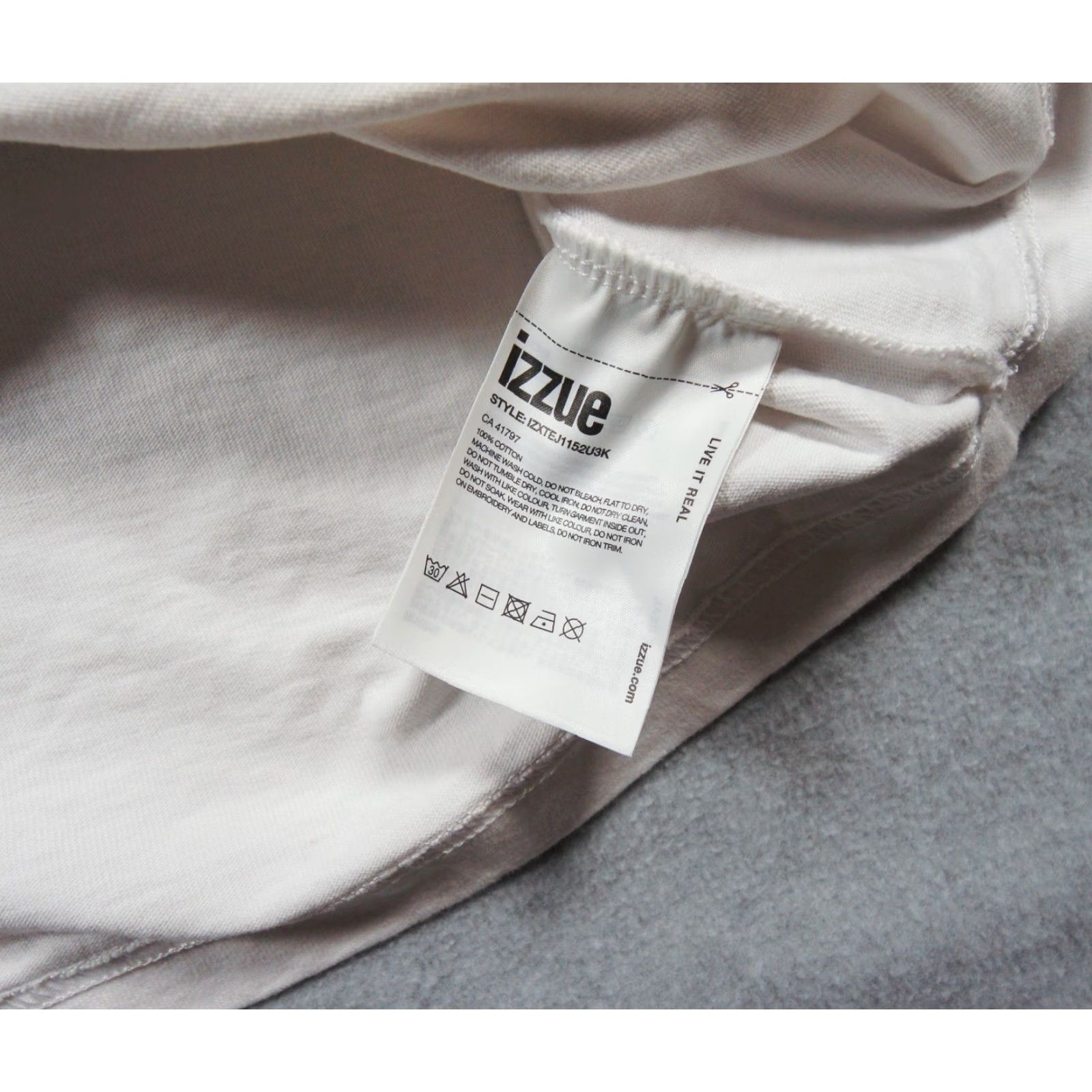 izzue Izzue Shirt Womens XS White Pocket Tee Cropped Short Sleeve Crew Neck Pullover T-Shirt Casual Ladies XS White Cotton Knit Cropped Fit All Seasons Size XS / US 0-2 / IT 36-38 - 7 Thumbnail