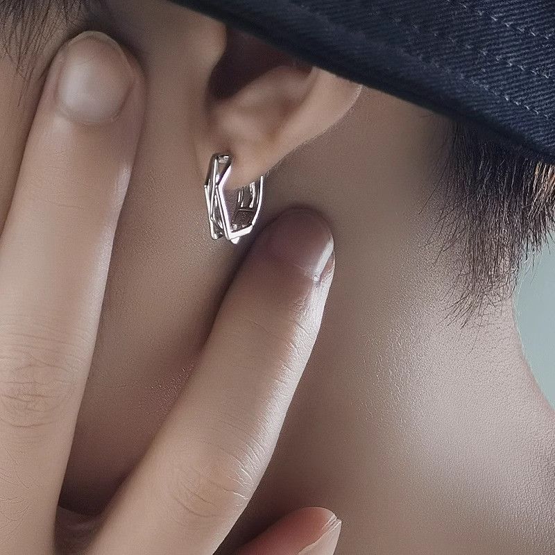 Jewelry × Sterling Silver Hip-hop Earrings Gothic Punk One pairs Jewelry Spike Size ONE SIZE - 6 Thumbnail