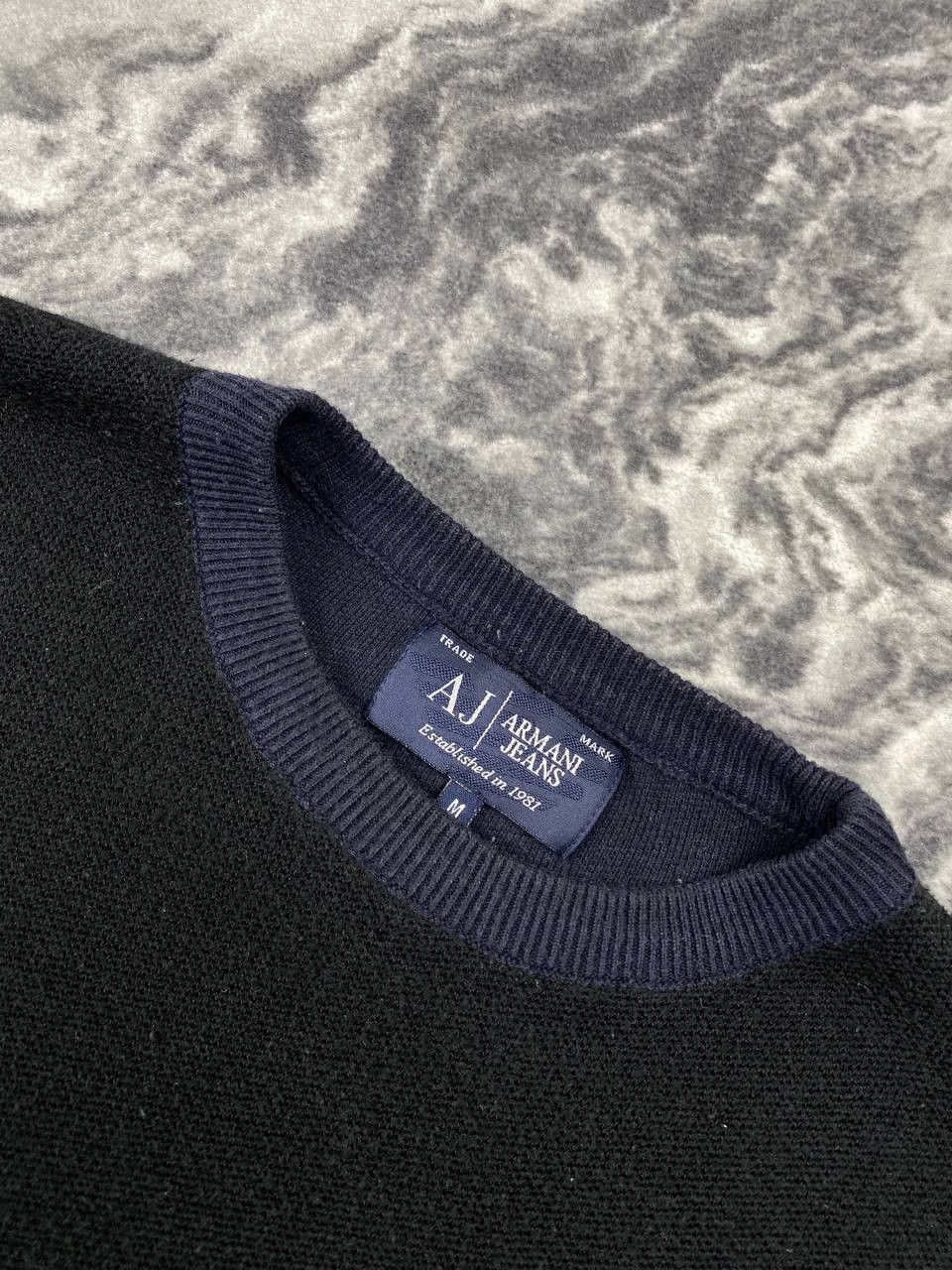 Armani Armani Jeans Metal Logo Knit Sweater Size US M / EU 48-50 / 2 - 6 Thumbnail