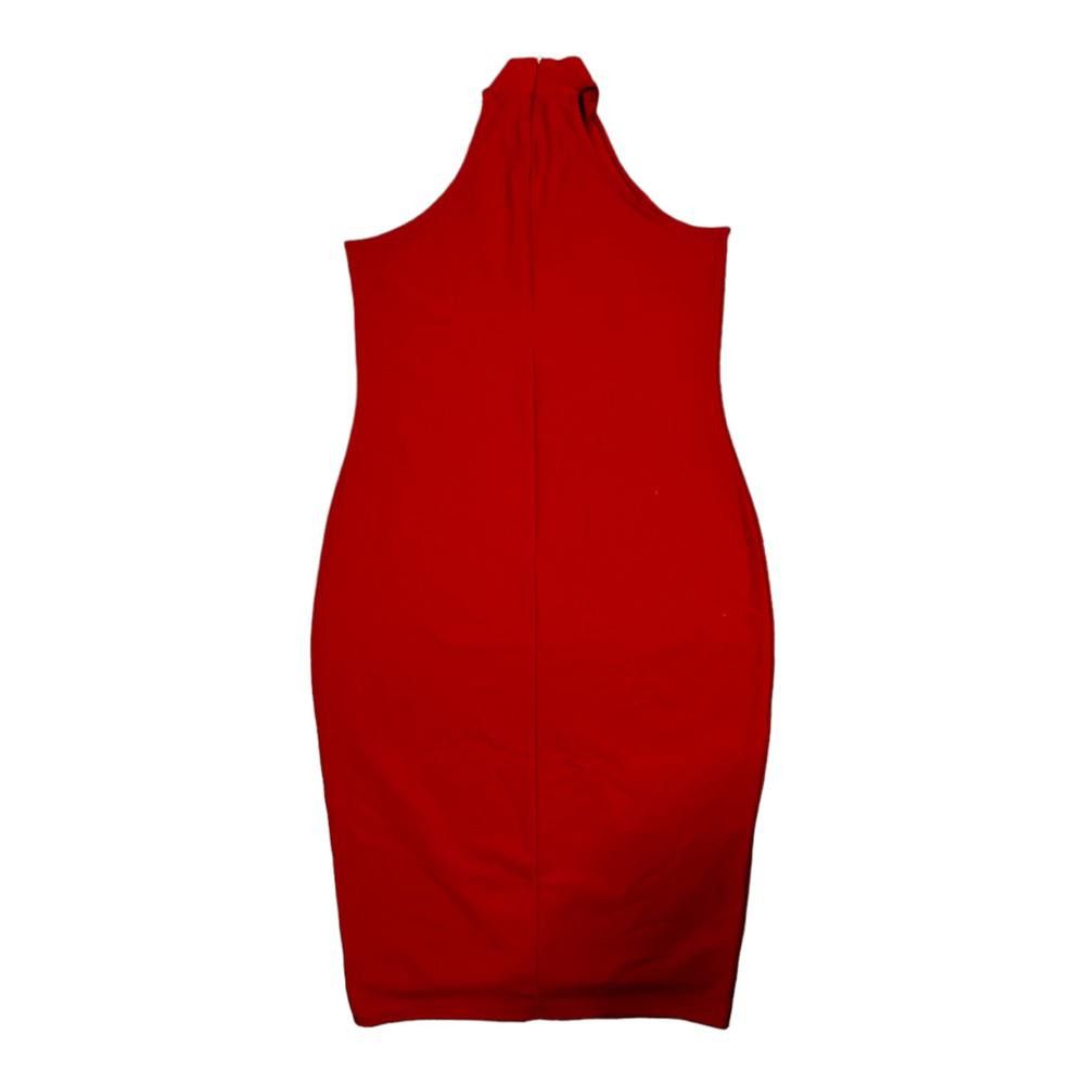 Designer Missguided l NWT Crepe High Neck Dress Size 16 Size XXL / US 16-18 / IT 52-54 - 3 Thumbnail