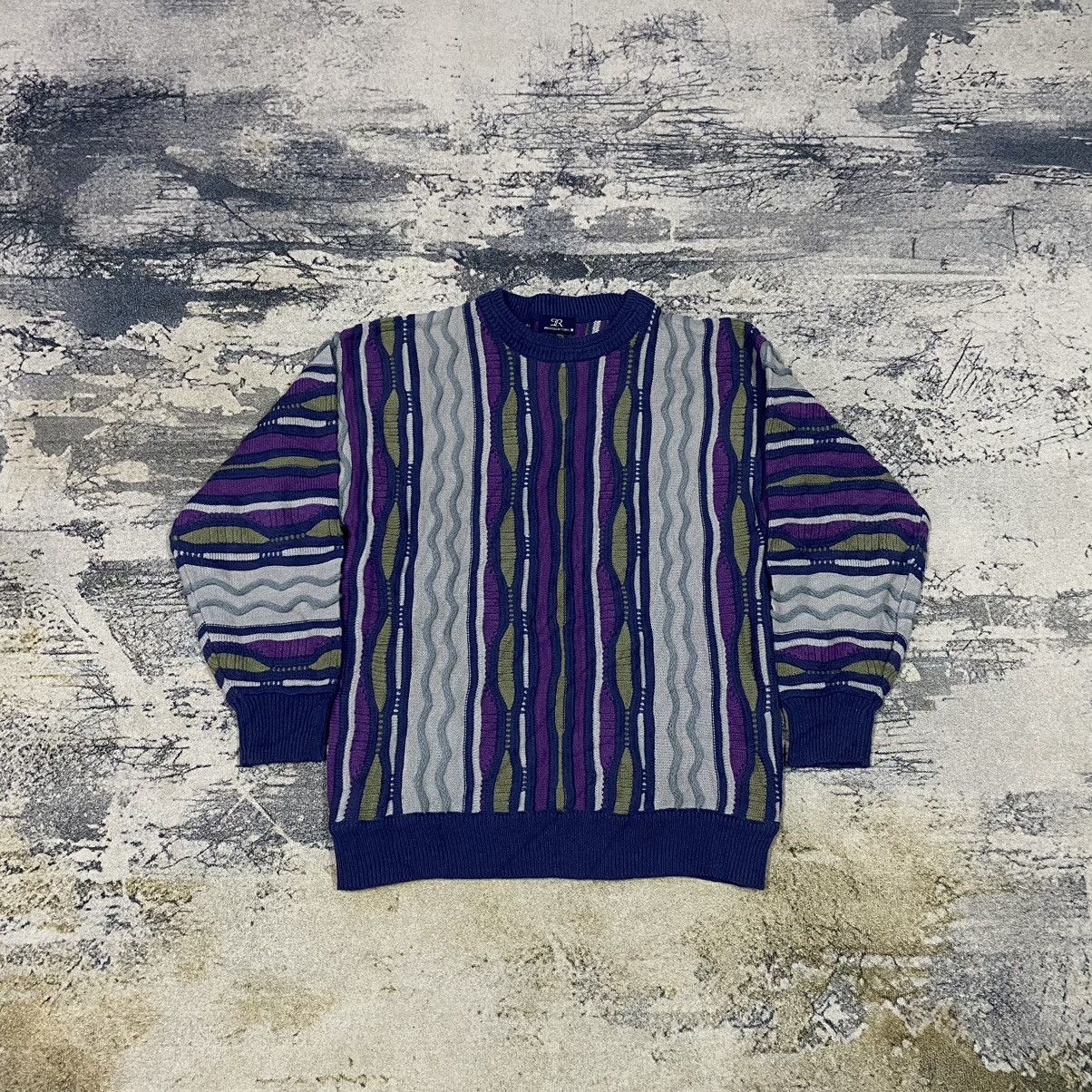 Aran Isles Knitwear × Japanese Brand × Vintage Vintage Japan Coogi Inspire Cross Cable Knit Sweater Size US S / EU 44-46 / 1 - 1 Thumbnail