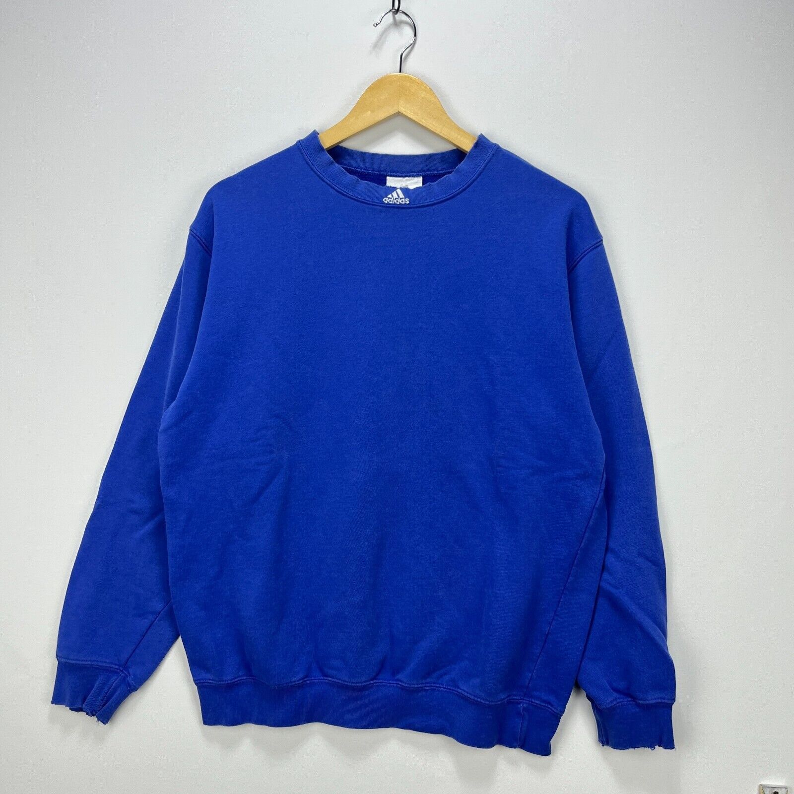 Vintage Middle Logo Center Adidas Sweatshirt Small