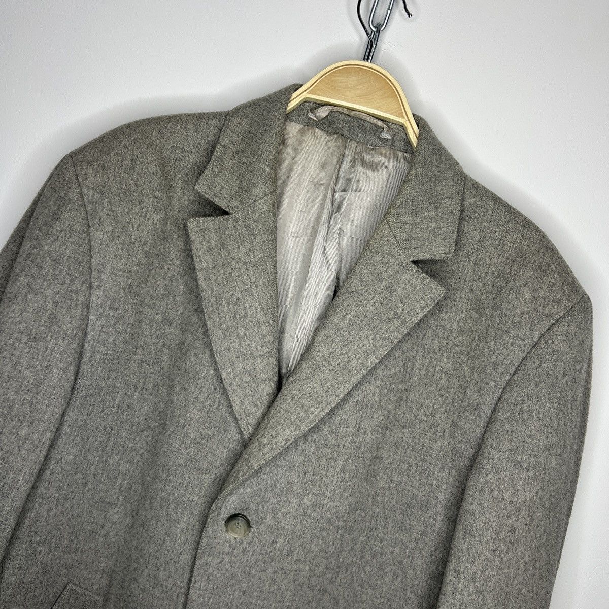 Hugo Boss × Vintage Mens Hugo Boss wool cashemere COAT luxury jacket coatch Size US L / EU 52-54 / 3 - 4 Thumbnail