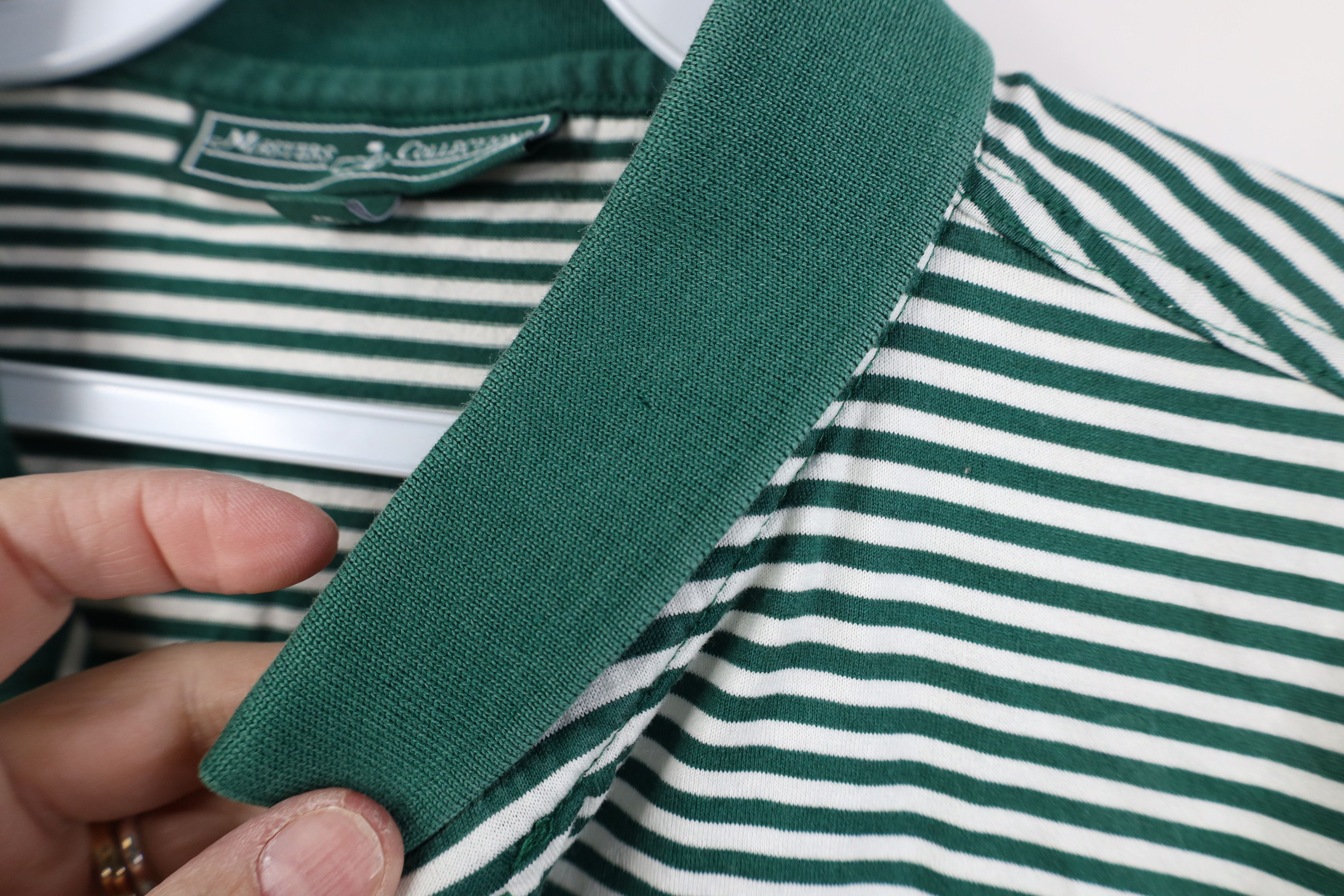 Vintage Vintage The Masters Augusta Striped Collared Golf Polo Shirt Size US L / EU 52-54 / 3 - 6 Thumbnail