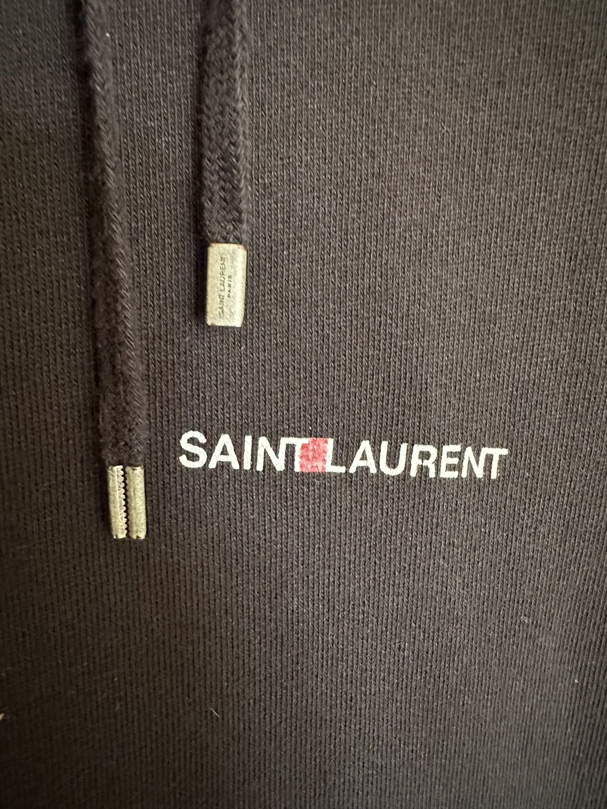 Saint Laurent Paris $990 🤑 Saint Laurent Rive Gauche logo black hoodie Small Size US S / EU 44-46 / 1 - 17 Thumbnail