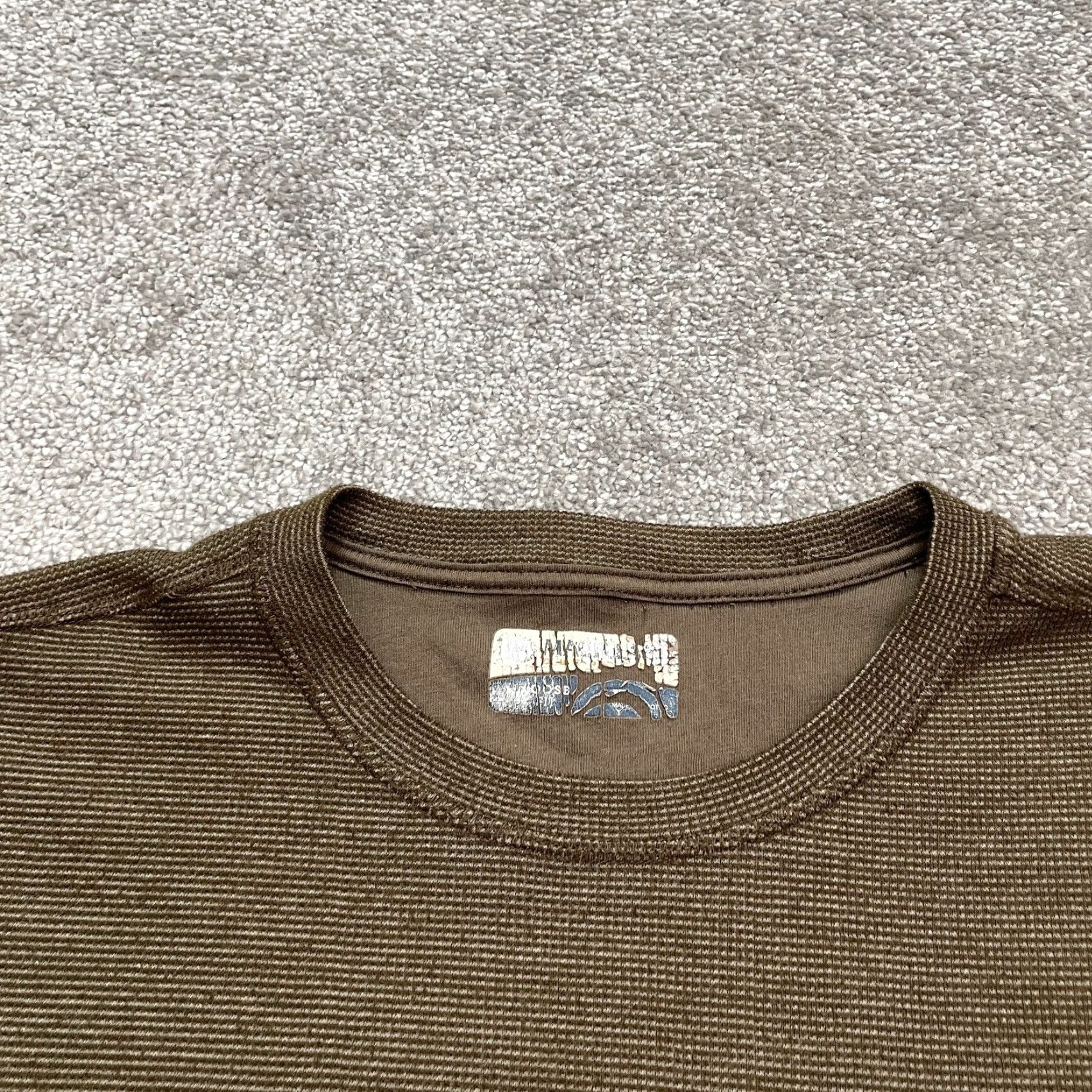 Vintage Magellan Mens XL Dark Green Cotton Polyester Knit Long Sleeve Shirt Crew Neck Regular Fit Casual Size US XL / EU 56 / 4 - 5 Thumbnail