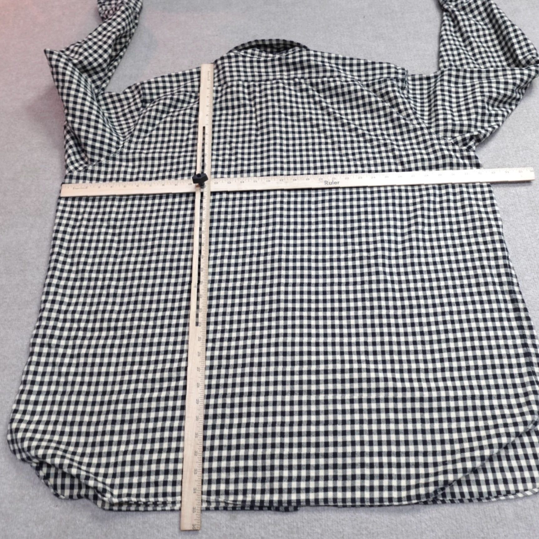 Polo Ralph Lauren VINTAGE Polo Ralph Lauren Shirt 4XLT Black Plaid Chinstrap Gingham Plaid Shirt Mens 4XLT Black Plaid Button-Up Collared Long Sleeve Cotton Flannel Size US XXL / EU 58 / 5 - 5 Thumbnail