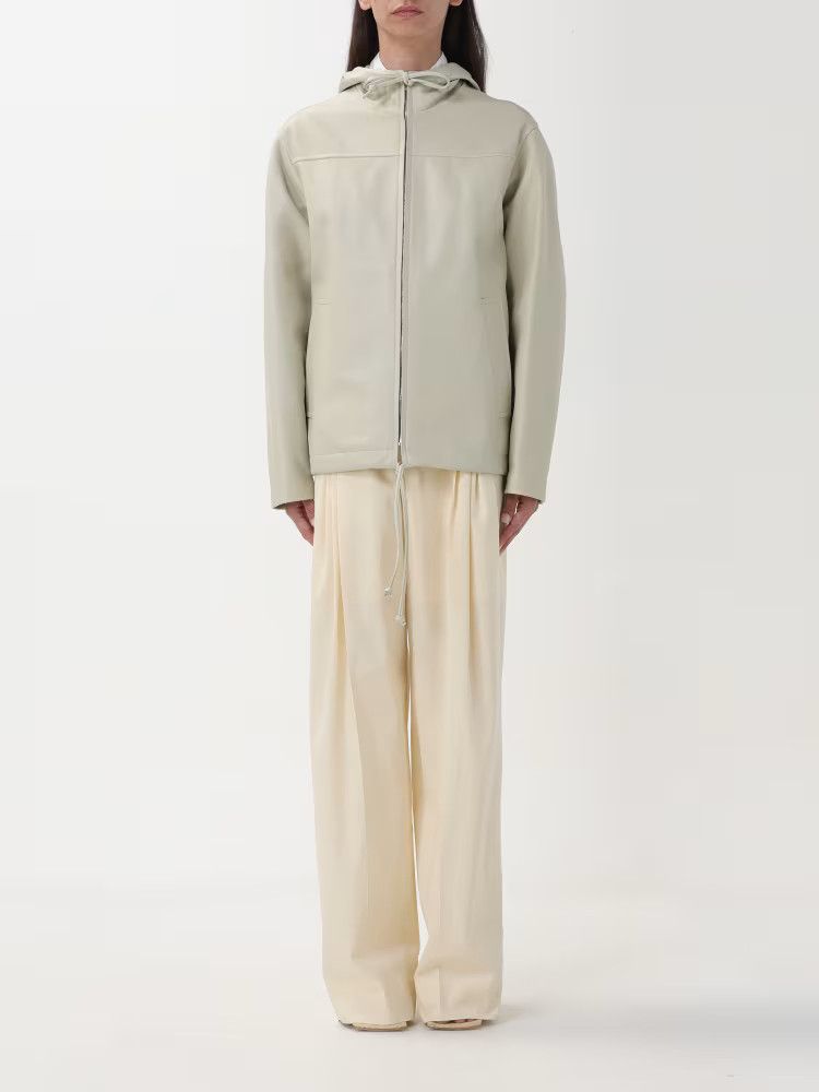 Bottega Veneta o1s22i1n0425 Leather Jacket in Light Beige Size M / US 6-8 / IT 42-44 - 1 Thumbnail