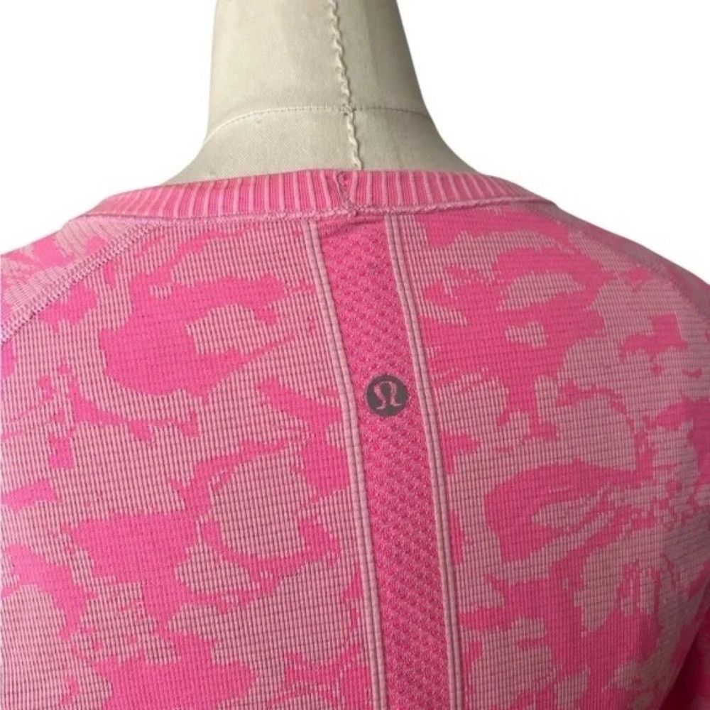 Lululemon Lululemon Swiftly Tech Long Sleeve Crew Heathered Raspberry Size M / US 6-8 / IT 42-44 - 3 Thumbnail