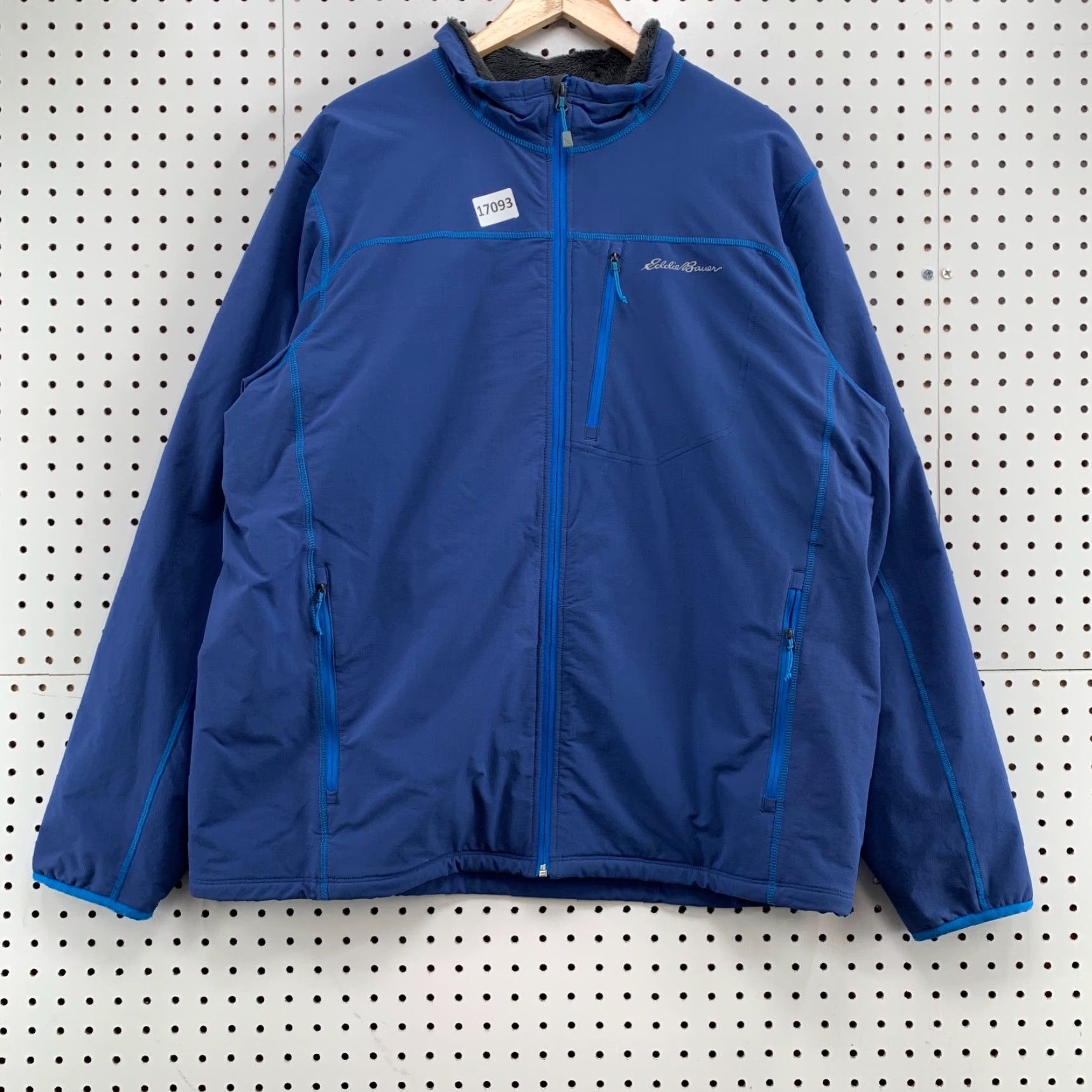 Eddie Bauer Eddie Bauer Jacket Blue Mens XL Full Zip Soft Fleece Sherpa Lined 26X30 Windbreaker Regular Polyester Jacket Mens XL Blue Sherpa Lined Full Zip Size US XL / EU 56 / 4 - 6 Thumbnail