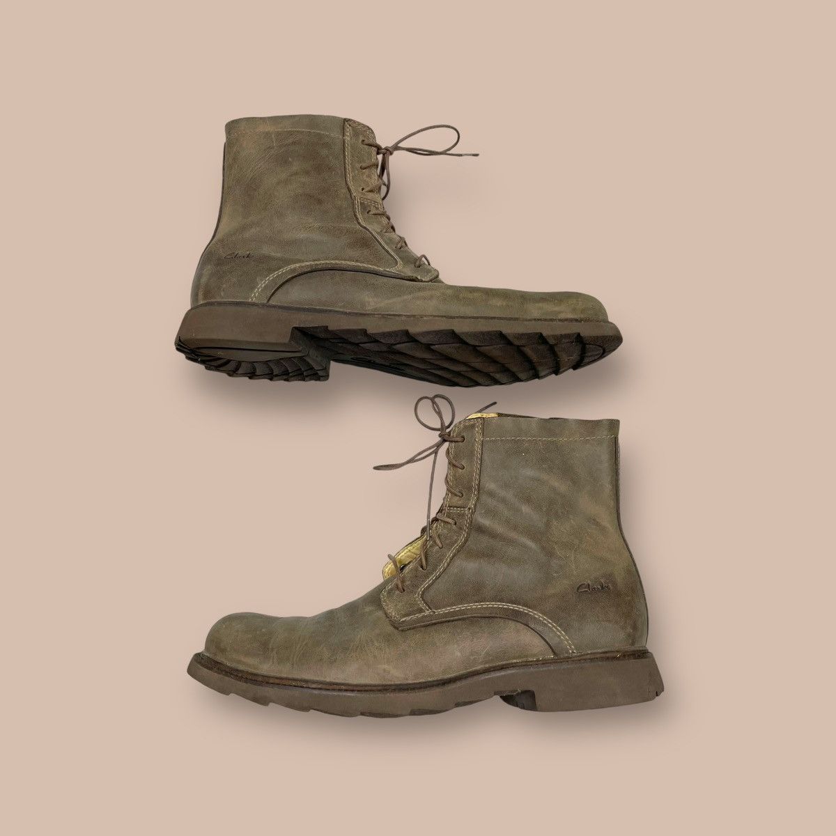 Clarks Clarks Zippers Lace-Up Combat Boots Size US 9 / EU 42 - 12 Thumbnail