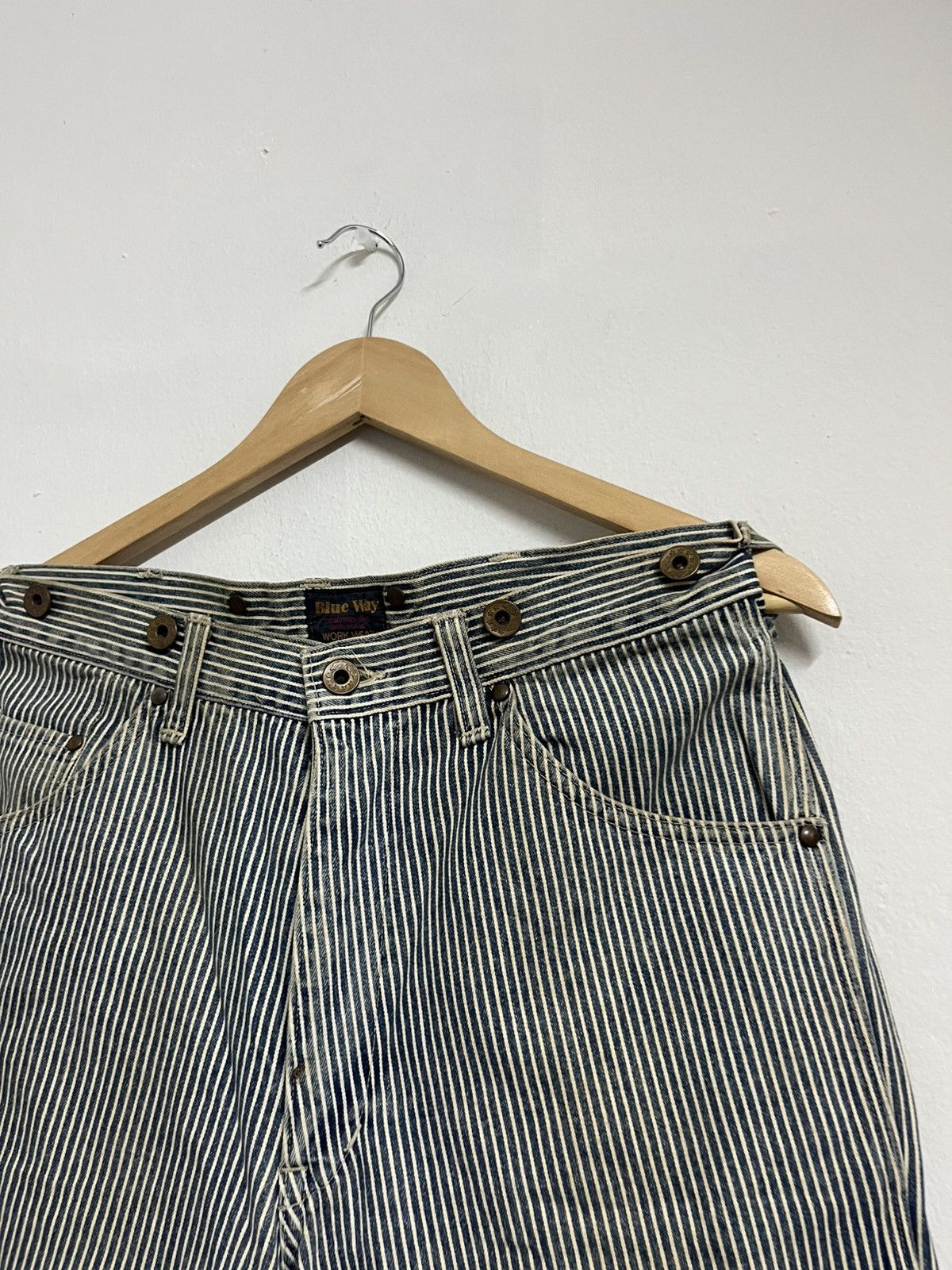 Le Grande Bleu (L.G.B.) Blue Way Workwear Hickory Denim Size US 30 / EU 46 - 5 Thumbnail