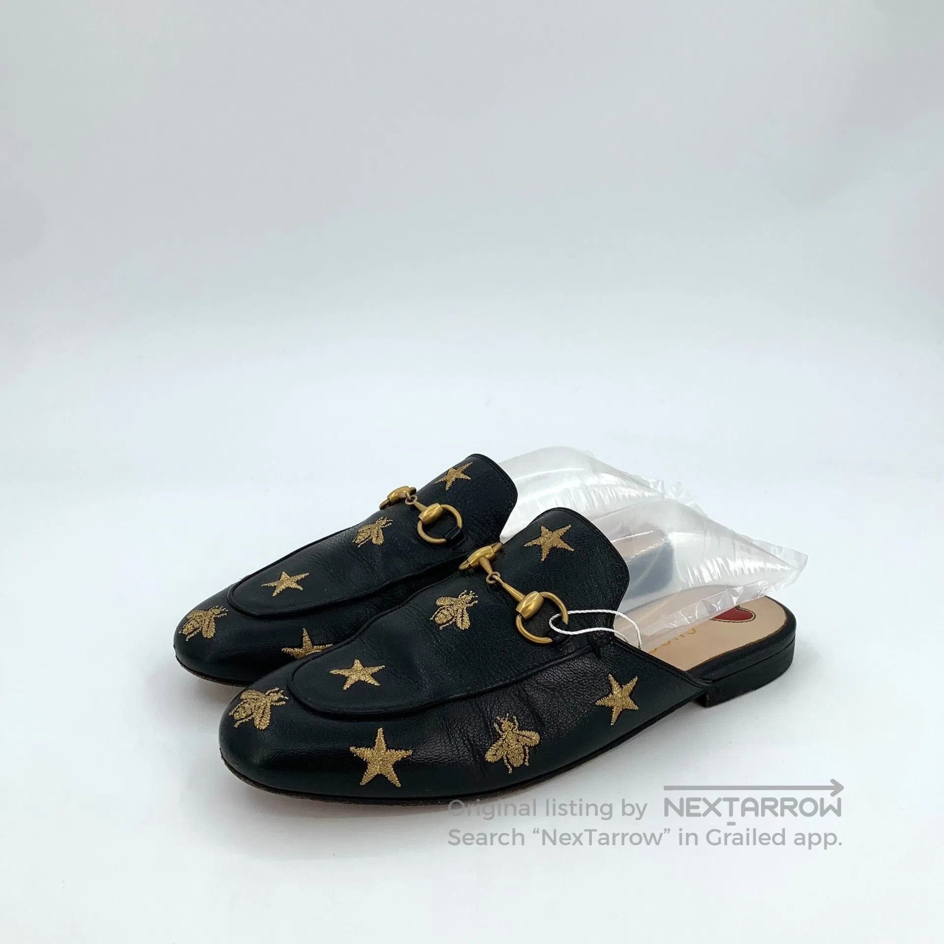 Gucci Gucci Black Star Bee Embroidery Mule. Size US 8 / EU 41 - 1 Thumbnail