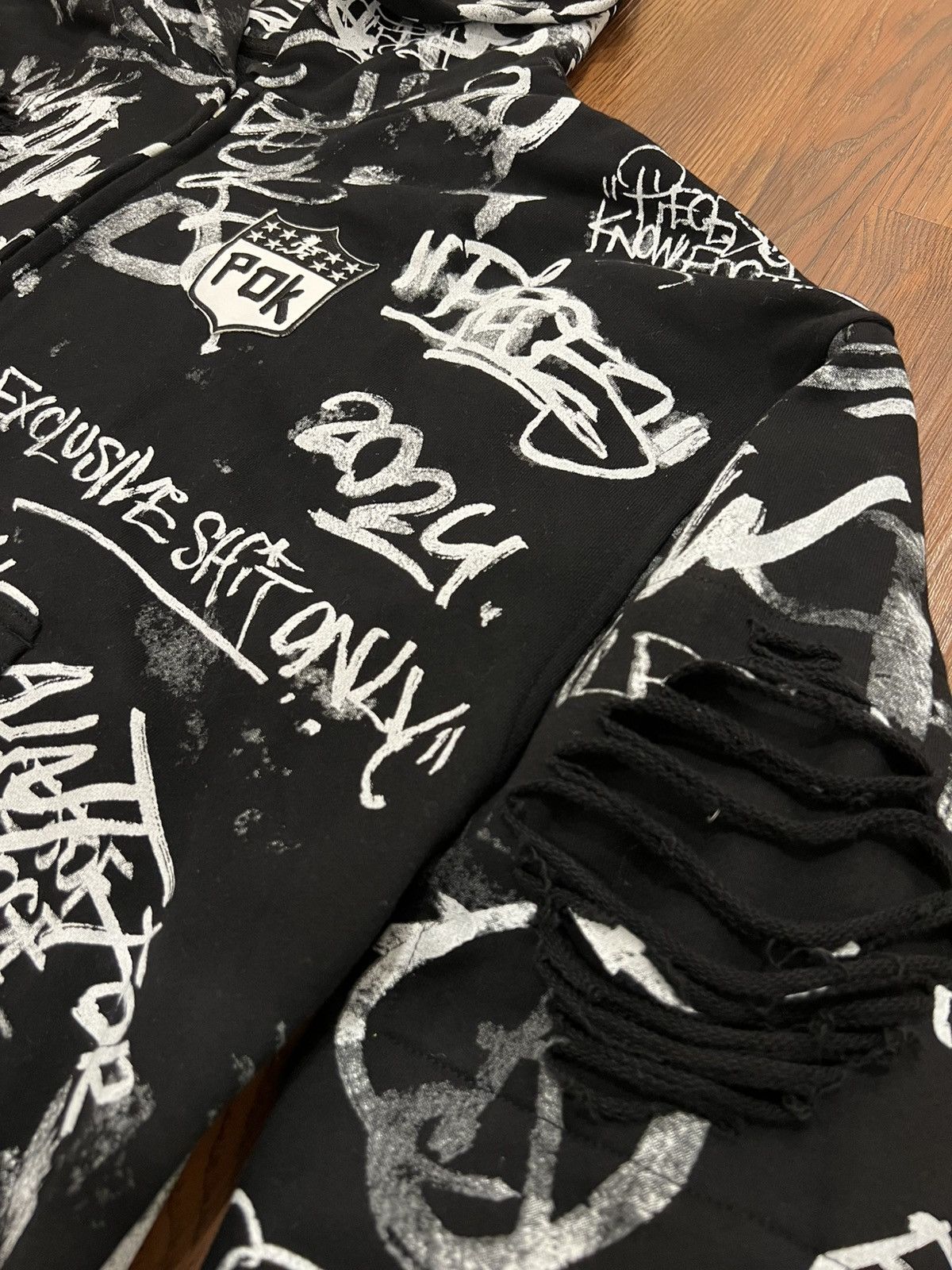 Other Pieces of Knowledge POK Graffiti Hoodie XL Size US XL / EU 56 / 4 - 2 Thumbnail