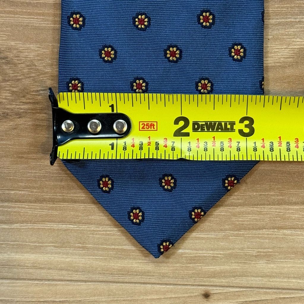 Brooks Brothers Brooks Brothers Blue English Silk Tie 3.25” USA Size 26 - 3 Thumbnail