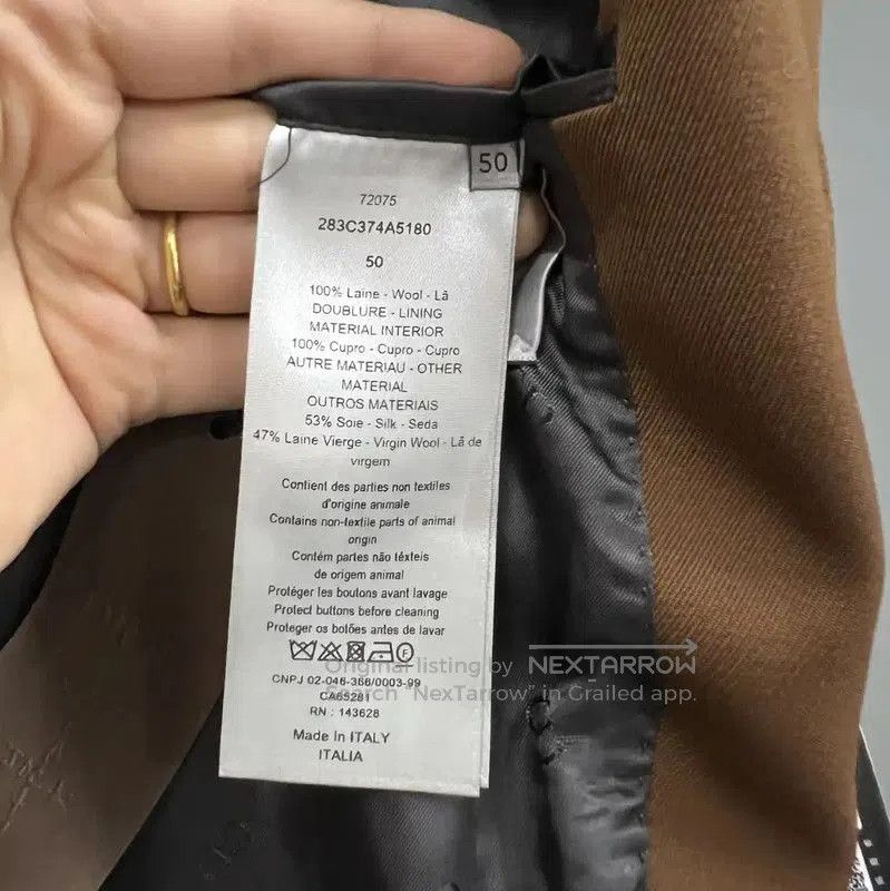 Other Dior Brown Cotton Mid-Length Men's Coat . Size US M / EU 48-50 / 2 - 5 Thumbnail
