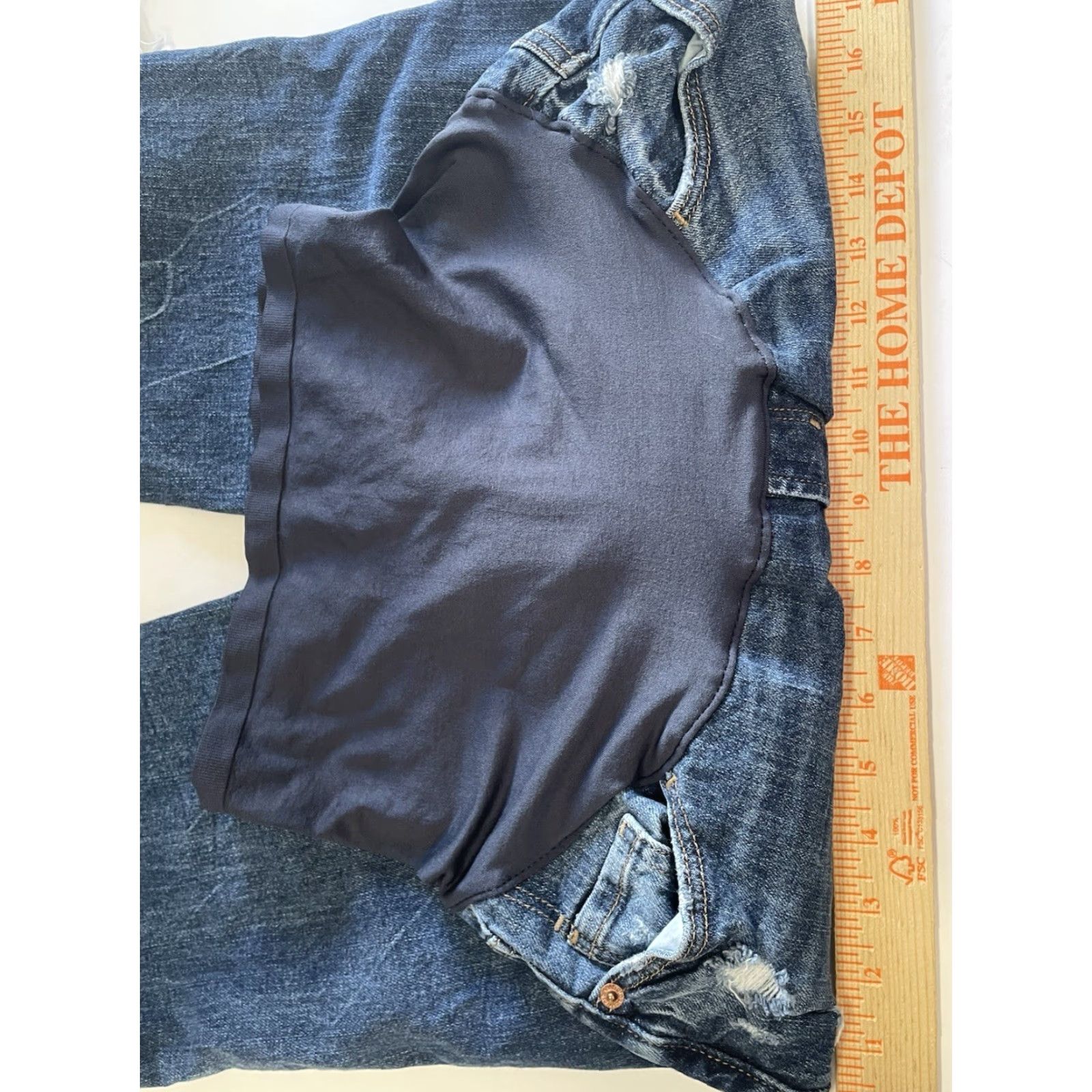 Old Navy Old Navy Maternity Jeans Blue Denim Size 2 Short Women Pants Blue Denim Straight Maternity Size 2 Short Womens Jeans Size 26" / US 2 / IT 38 - 3 Thumbnail