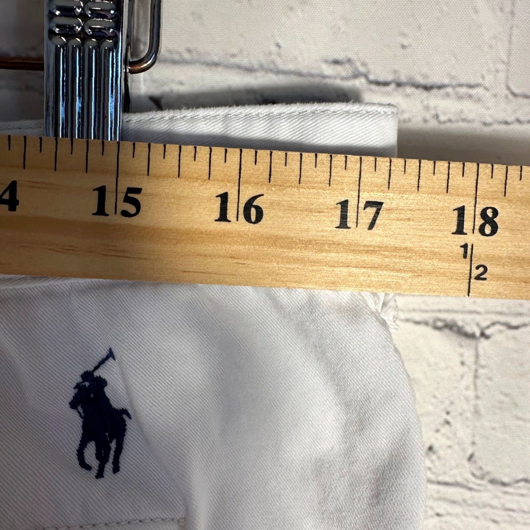Polo Ralph Lauren Polo Ralph Lauren Mens Chino Shorts White Cotton Twill Relaxed Fit 34 Casual Size US S / EU 44-46 / 1 - 5 Thumbnail