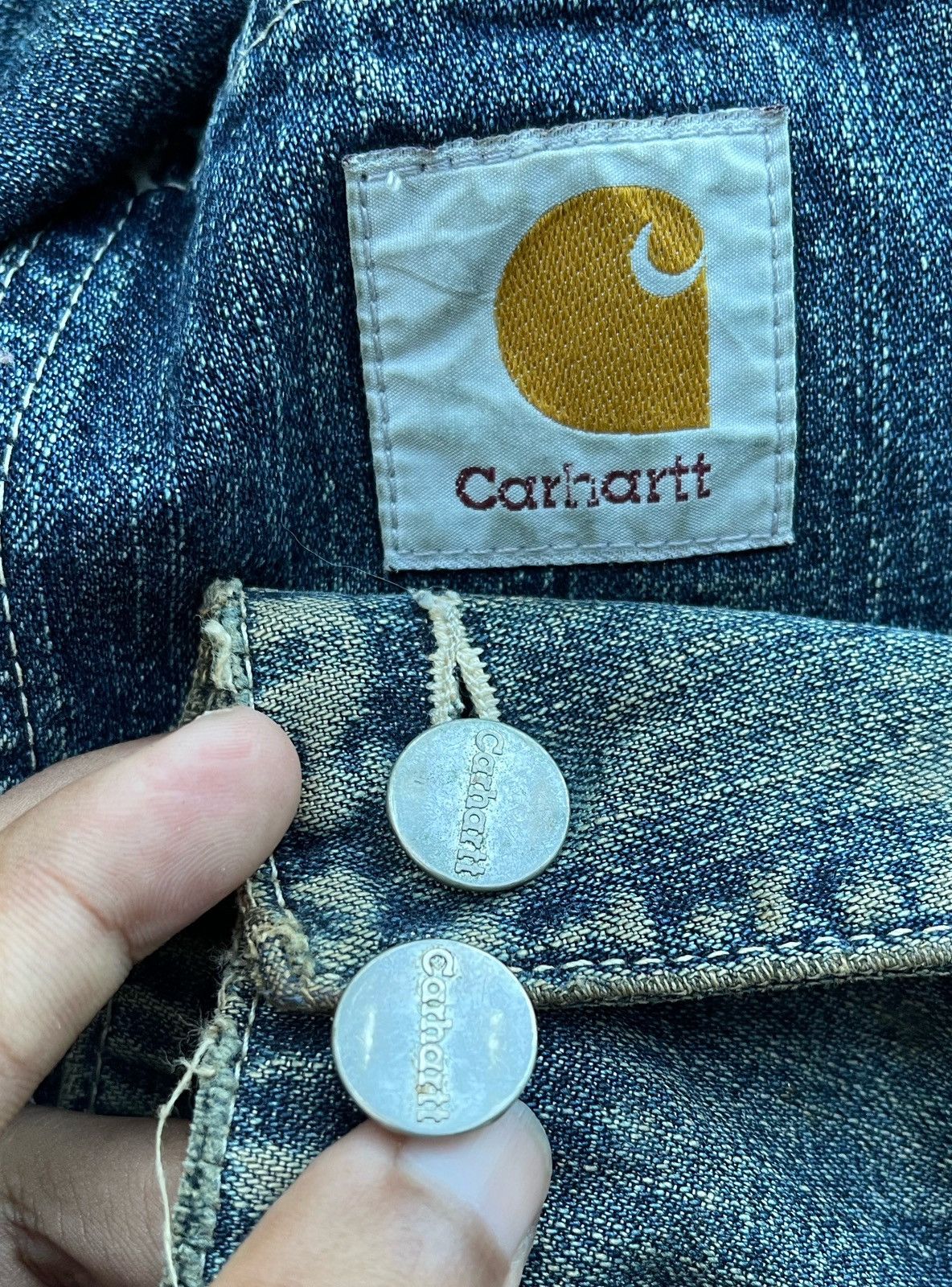 Carhartt 🔥Vintage Carhartt Men's Michigan Denim Chore Jacket Size US L / EU 52-54 / 3 - 24 Thumbnail