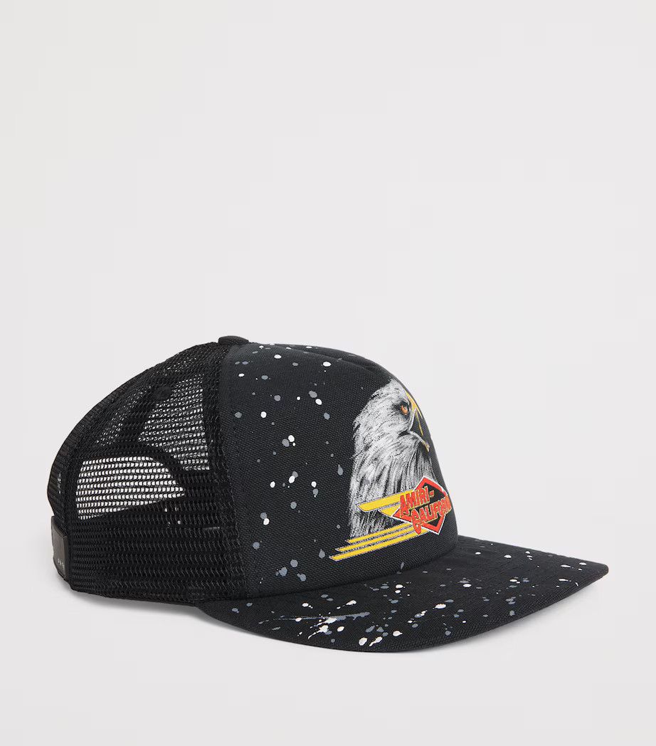 Amiri os11x0226 Size: OS / Vintage Logo Trucker Hat /Cap In Black Size ONE SIZE - 2 Thumbnail