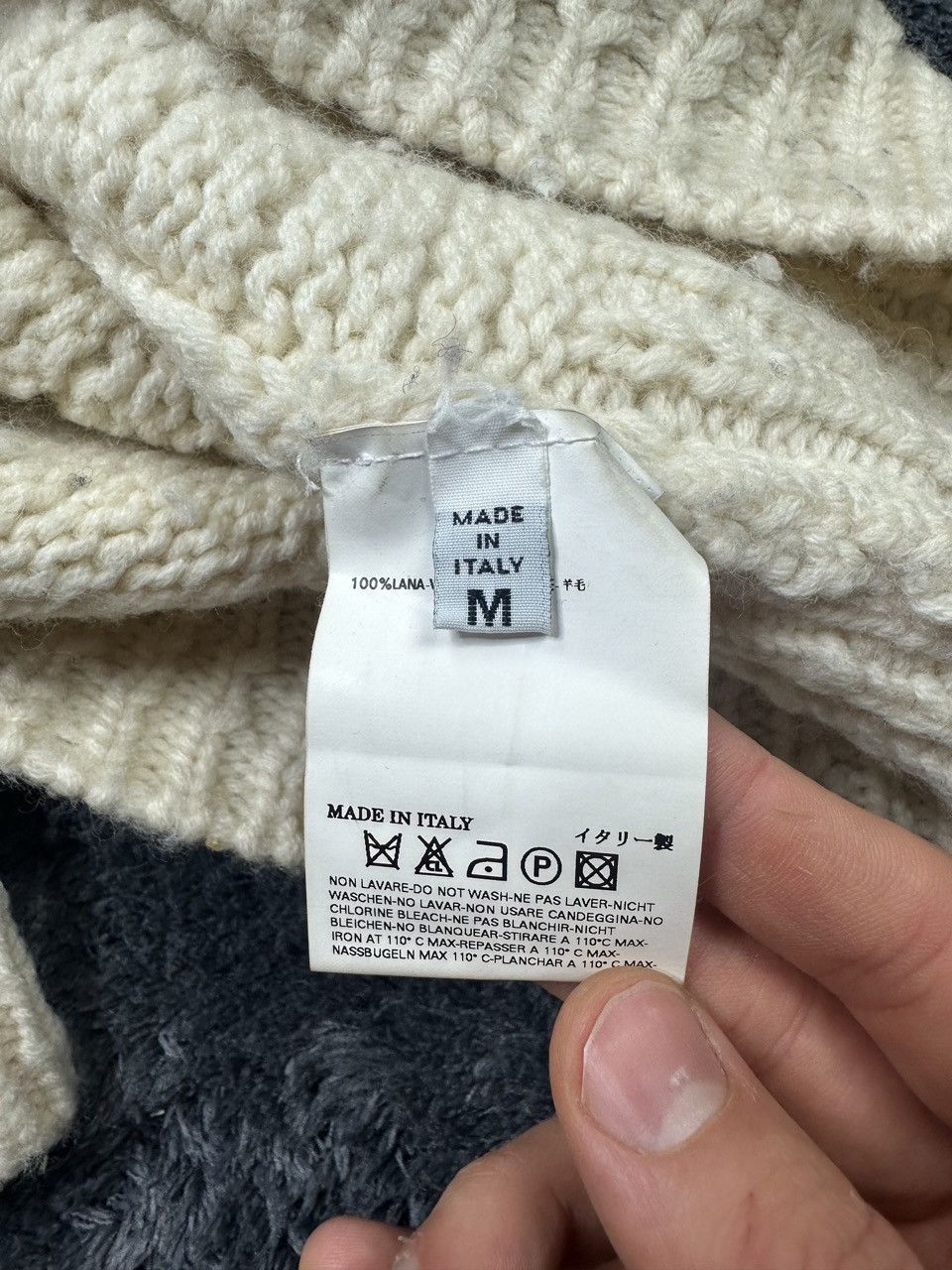 Maison Margiela Martin Margiela F/W 2006 Knitted Cream Sweater Size US M / EU 48-50 / 2 - 6 Thumbnail