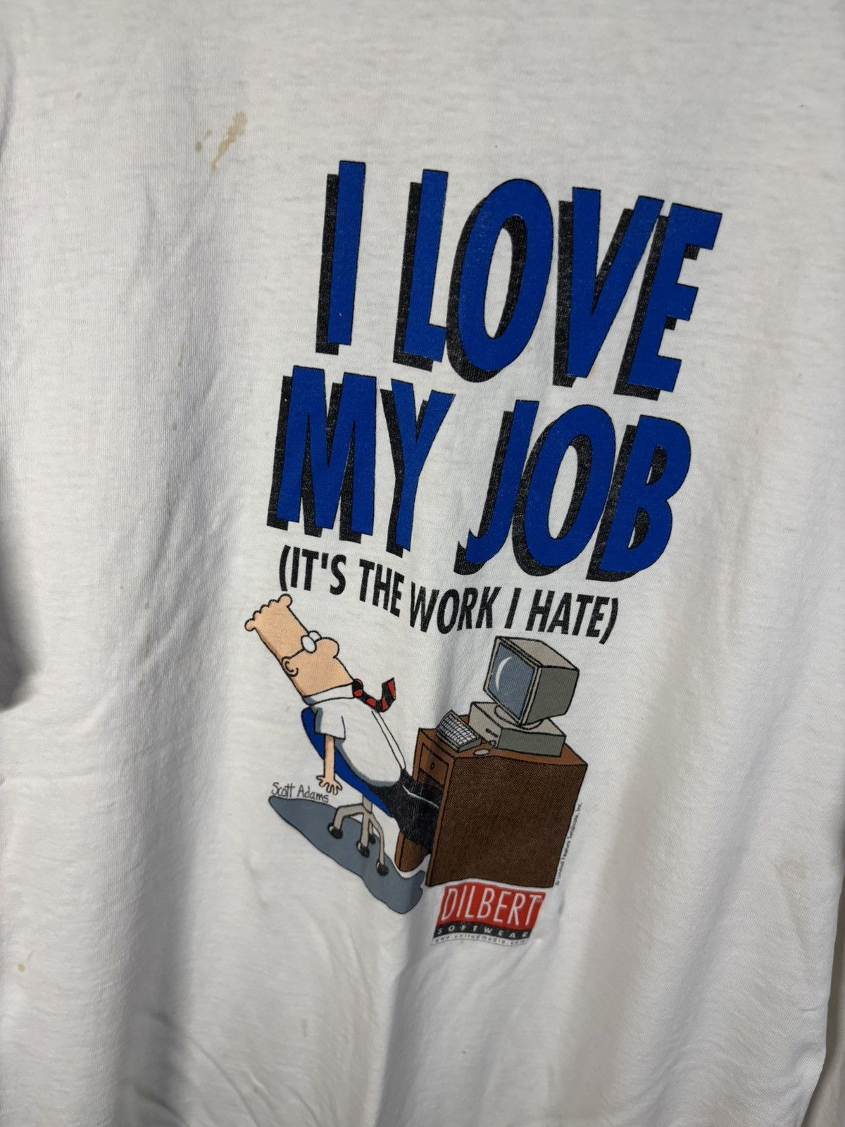 Other Vintage 90s Dilbert I Love My Job The Work I Hate Shirt XL Size US XL / EU 56 / 4 - 2 Thumbnail
