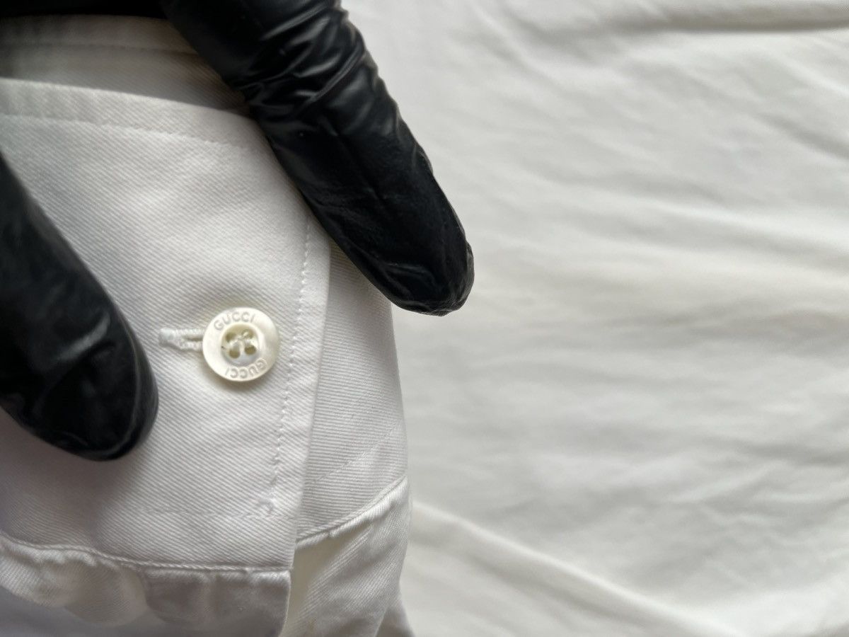 Gucci Gucci White Shirts Collar “Gucci” size 41 Size US XS / EU 42 / 0 - 11 Thumbnail