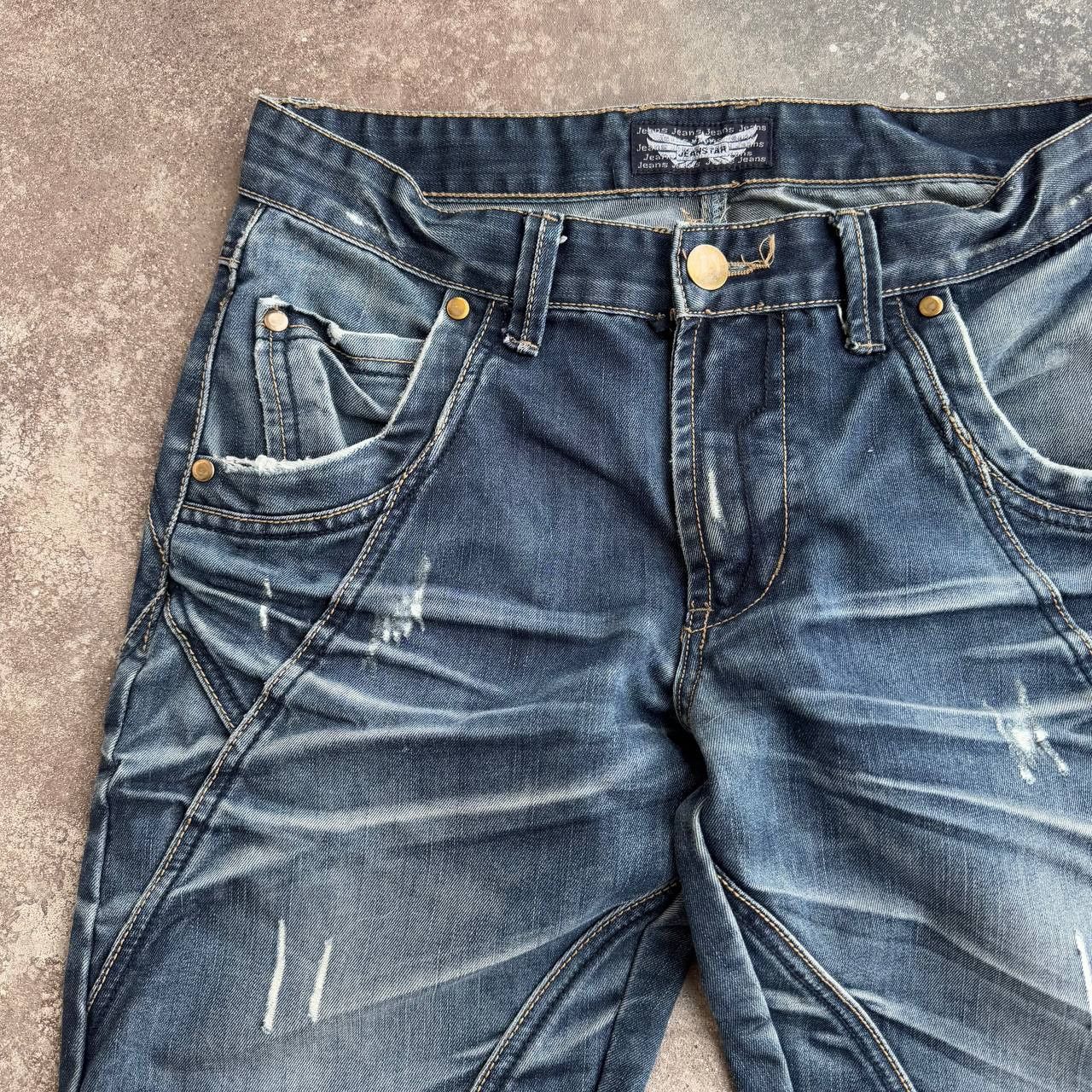 Hysteric Glamour Japan Style Avant Garde Distressed Y2K Washed Jeans Size US 29 - 4 Thumbnail