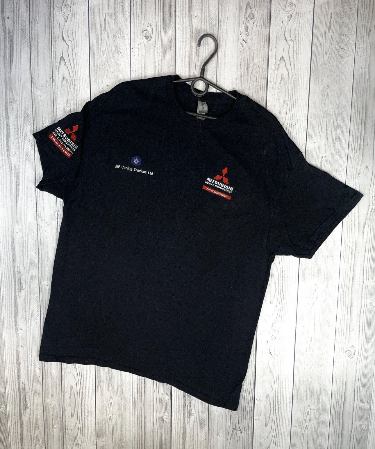 Vintage Vintage Mitsubishi black tee logo size XL Size US XL / EU 56 / 4 - 1 Thumbnail