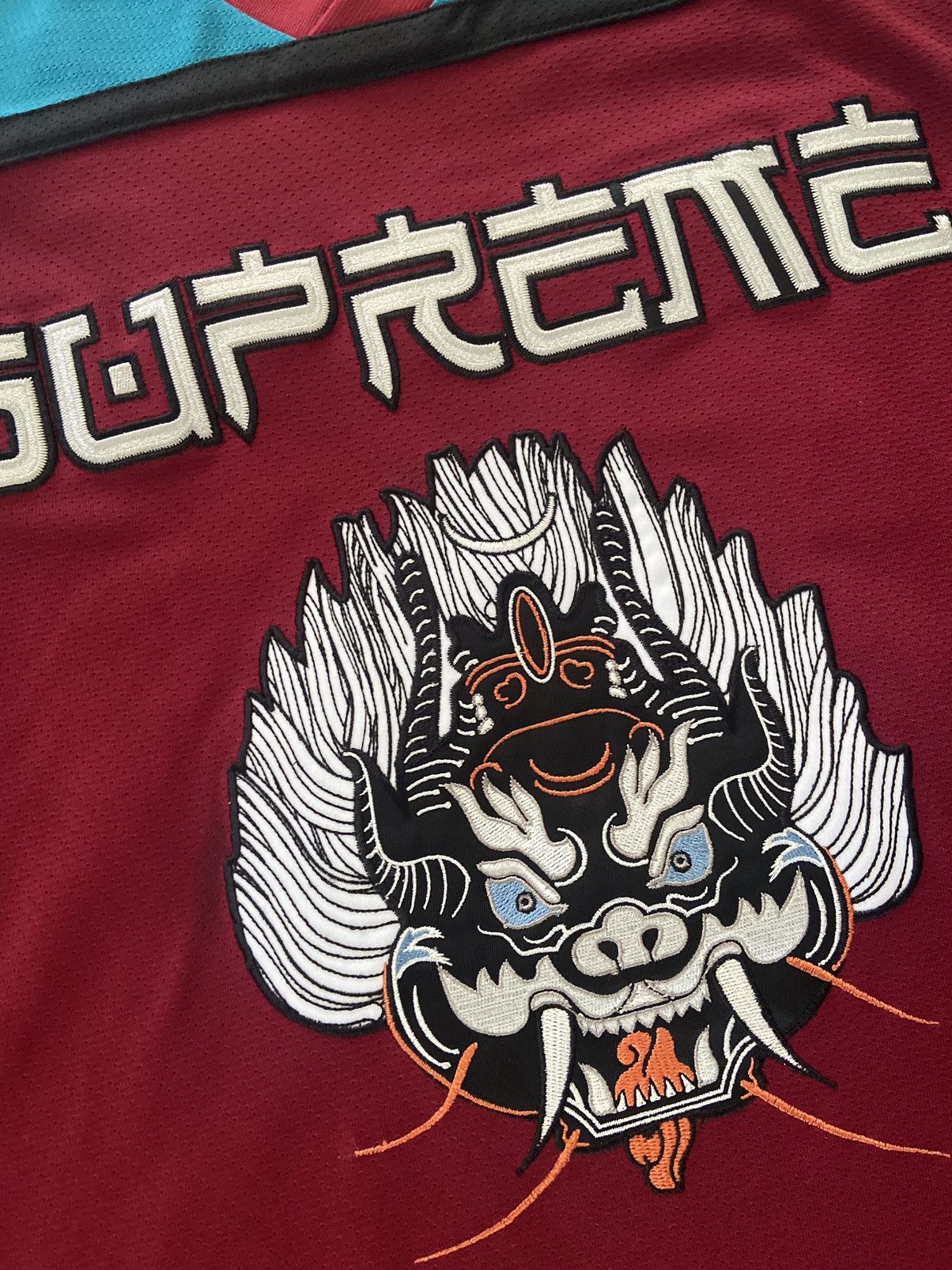 Supreme Supreme Demon Hockey Jersey FW21 Size US L / EU 52-54 / 3 - 3 Thumbnail