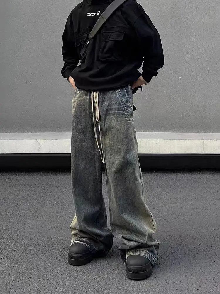 Japanese Brand × Jean Baggy Stack Denim Jeans Size US 34 / EU 50 - 3 Thumbnail