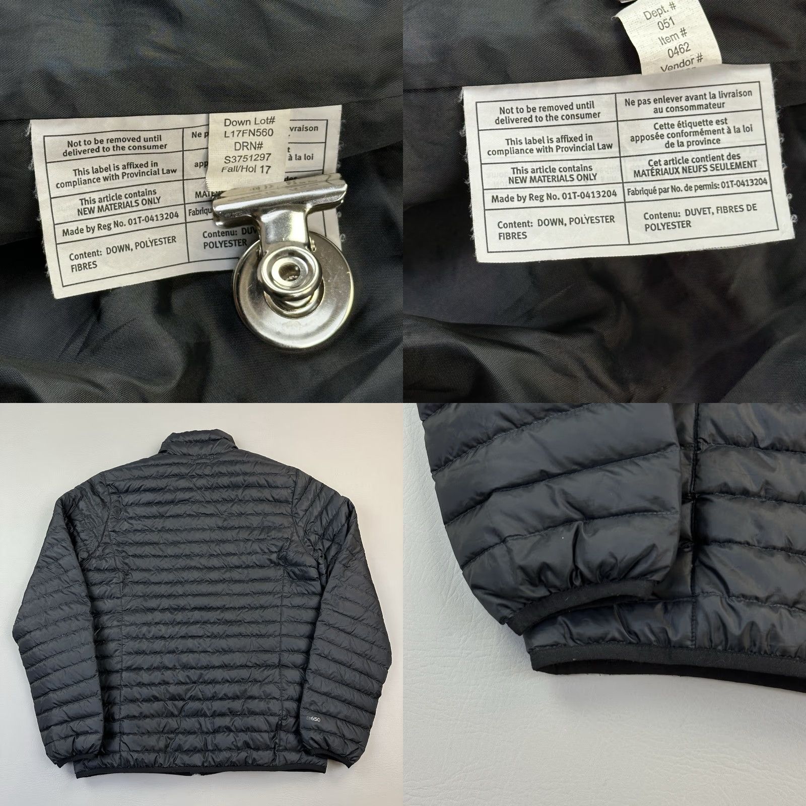 Eddie Bauer Eddie Bauer Jacket Mens Small Black Full Zip EB650 Goose Down Puffer Outdoor Shirt Size US S / EU 44-46 / 1 - 8 Thumbnail