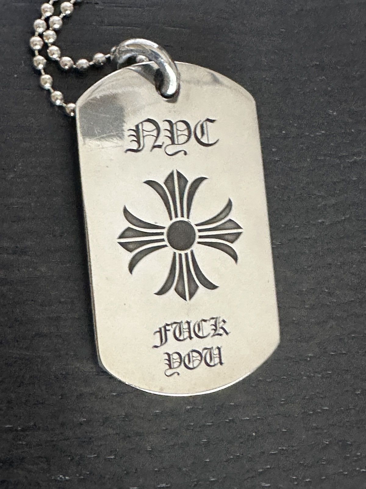 Chrome Hearts Chrome hearts dog tag silver necklace NYC exclusive Size ONE SIZE - 4 Thumbnail