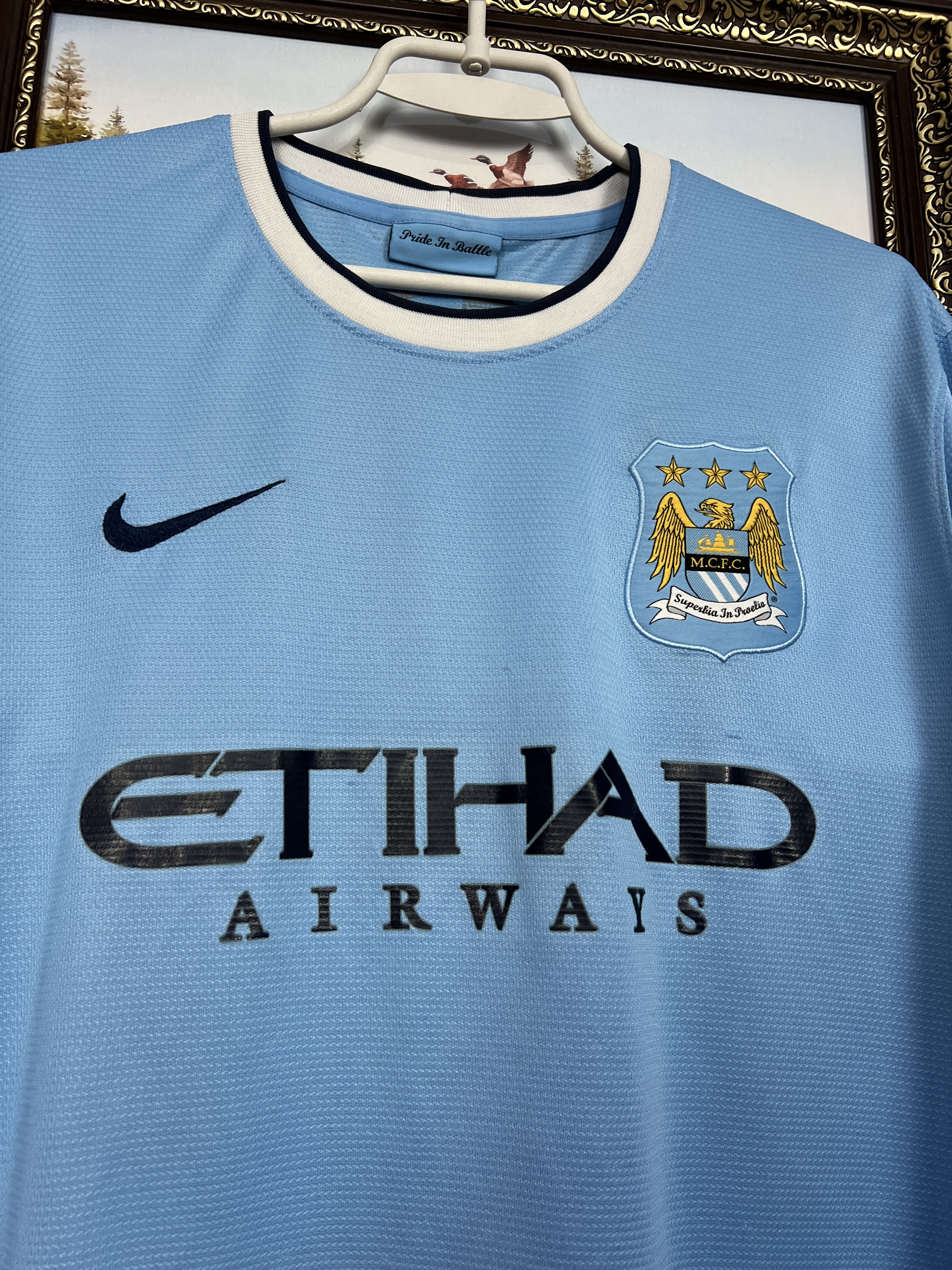 Nike Manchester City Home football shirt Soccer Jersey Trikot Size US XL / EU 56 / 4 - 3 Thumbnail