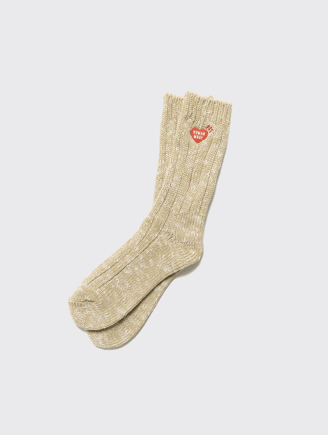 Human Made Human Made Low Gauge Rib Socks in Beige | Grailed