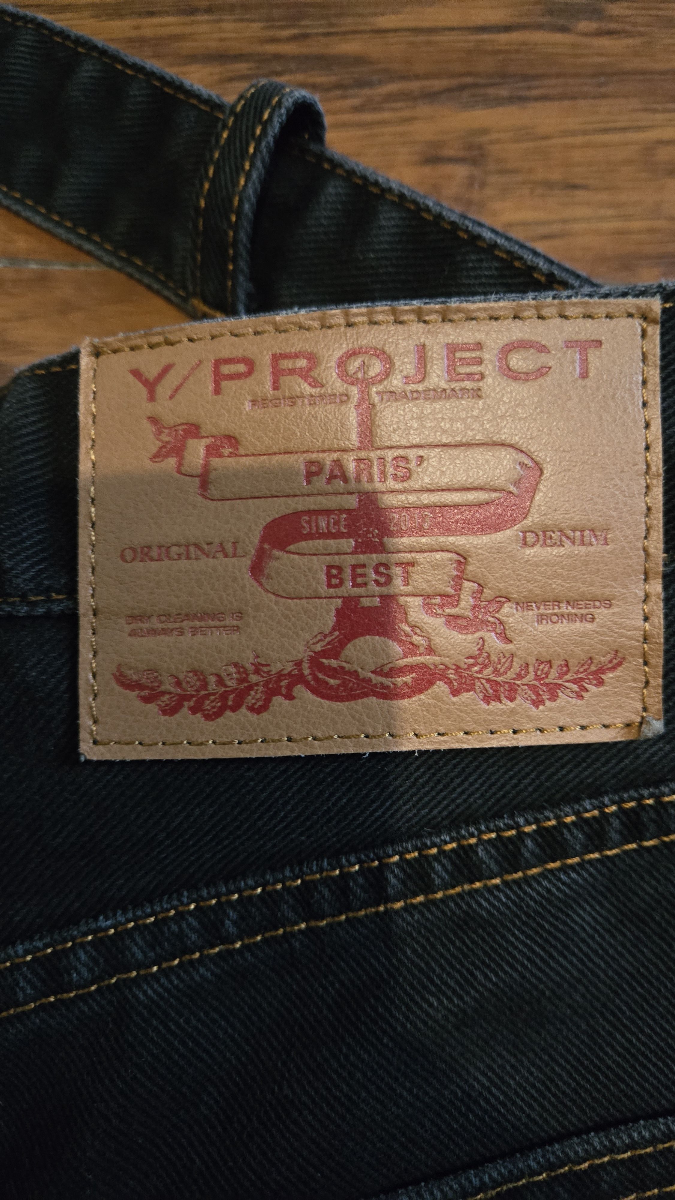 Y/Project Y/PROJECT BLACK MULTI WAISTBANDS JEANS Size US 29 - 3 Thumbnail