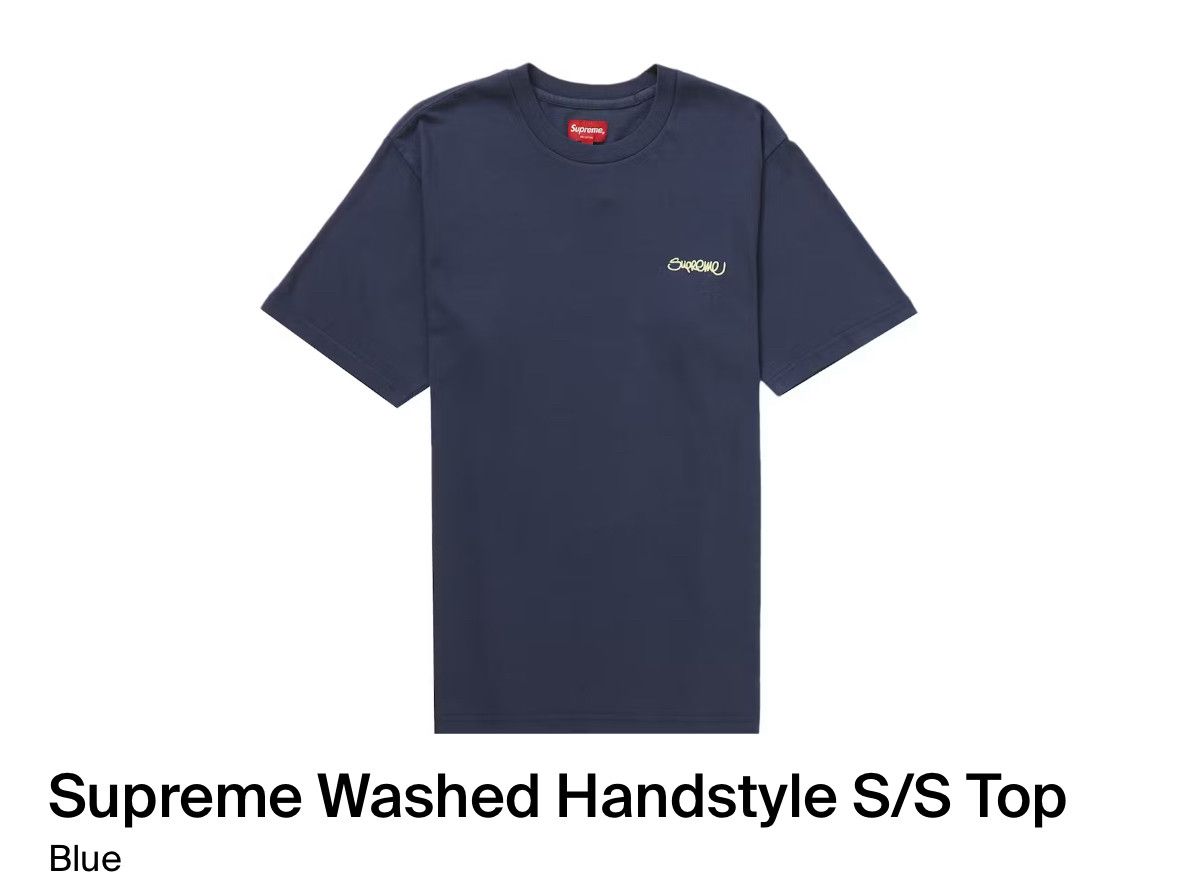 Supreme Washed Handstyle SS Top Size US M / EU 48-50 / 2 - 1 Thumbnail