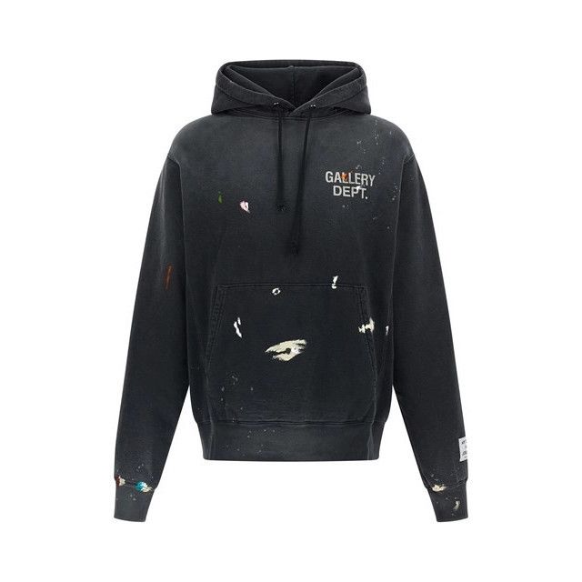 GALLERY DEPT. Black Painted Hoodie New & Authentic (Men's si