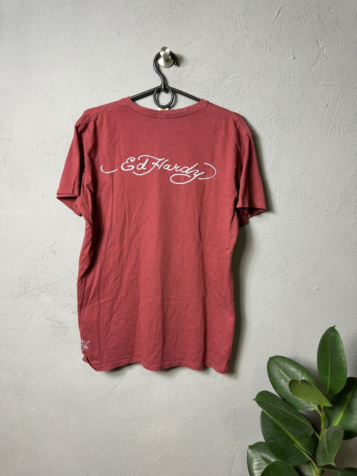 Christian Audigier × Ed Hardy × Vintage ED HARDY ROCK PUNK DOUBLE SIDES PRINTED ADULT T-SHIRT Size US M / EU 48-50 / 2 - 5 Thumbnail