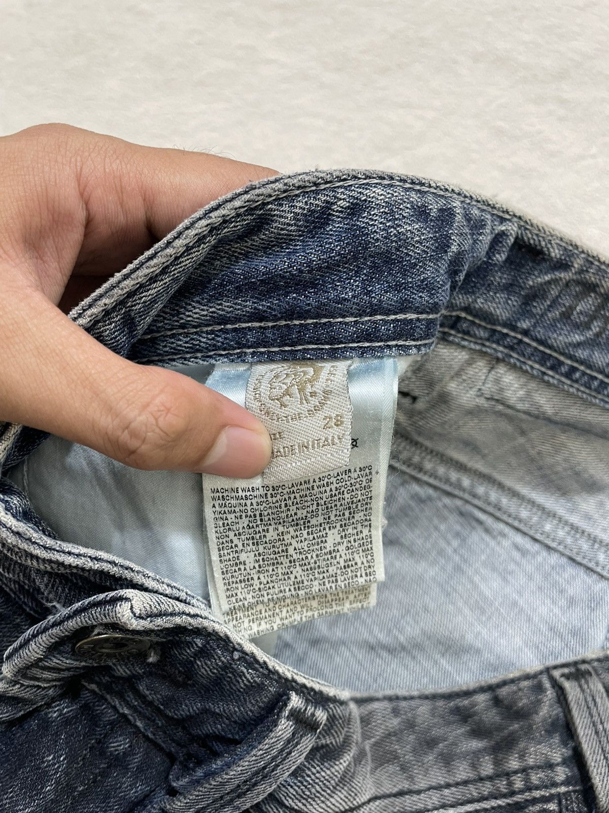 Kapital 2000s Diesel Thanaz Denim Ripped Jeans wash Ifsix LGB Number Size US 30 / EU 46 - 8 Thumbnail