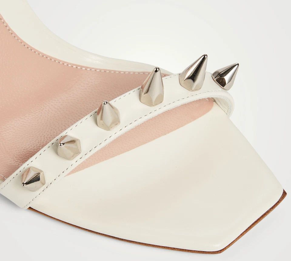 Alexander McQueen o1w1db10925 Punk Sandals in White Size US 7.5 / IT 37.5 - 4 Thumbnail