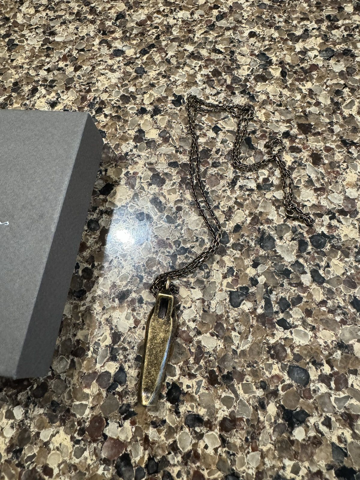 Rick Owens Rick Owens Brass Sarcophagus Necklace Size ONE SIZE - 2 Thumbnail