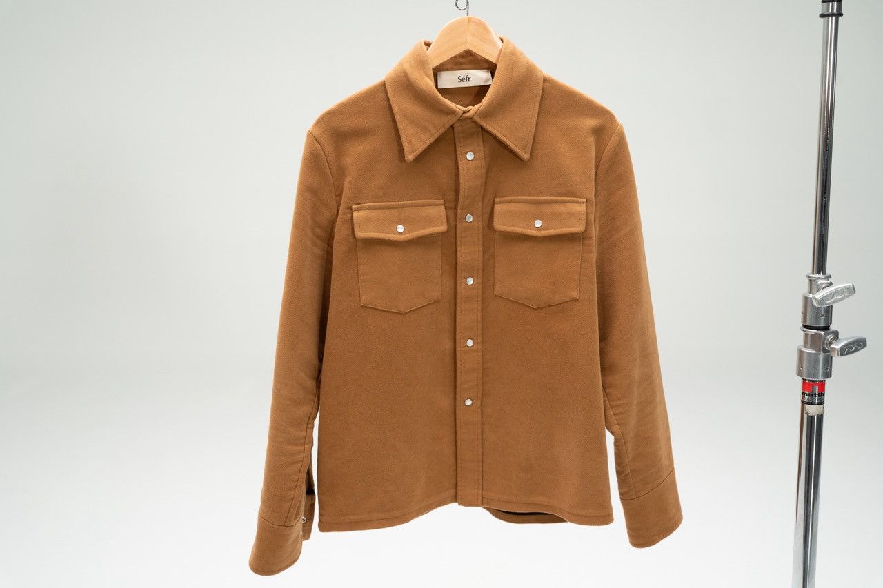 Sefr Sefr Matsy Moleskin Shirt Jacket in Brown Size US M / EU 48-50 / 2 - 3 Thumbnail