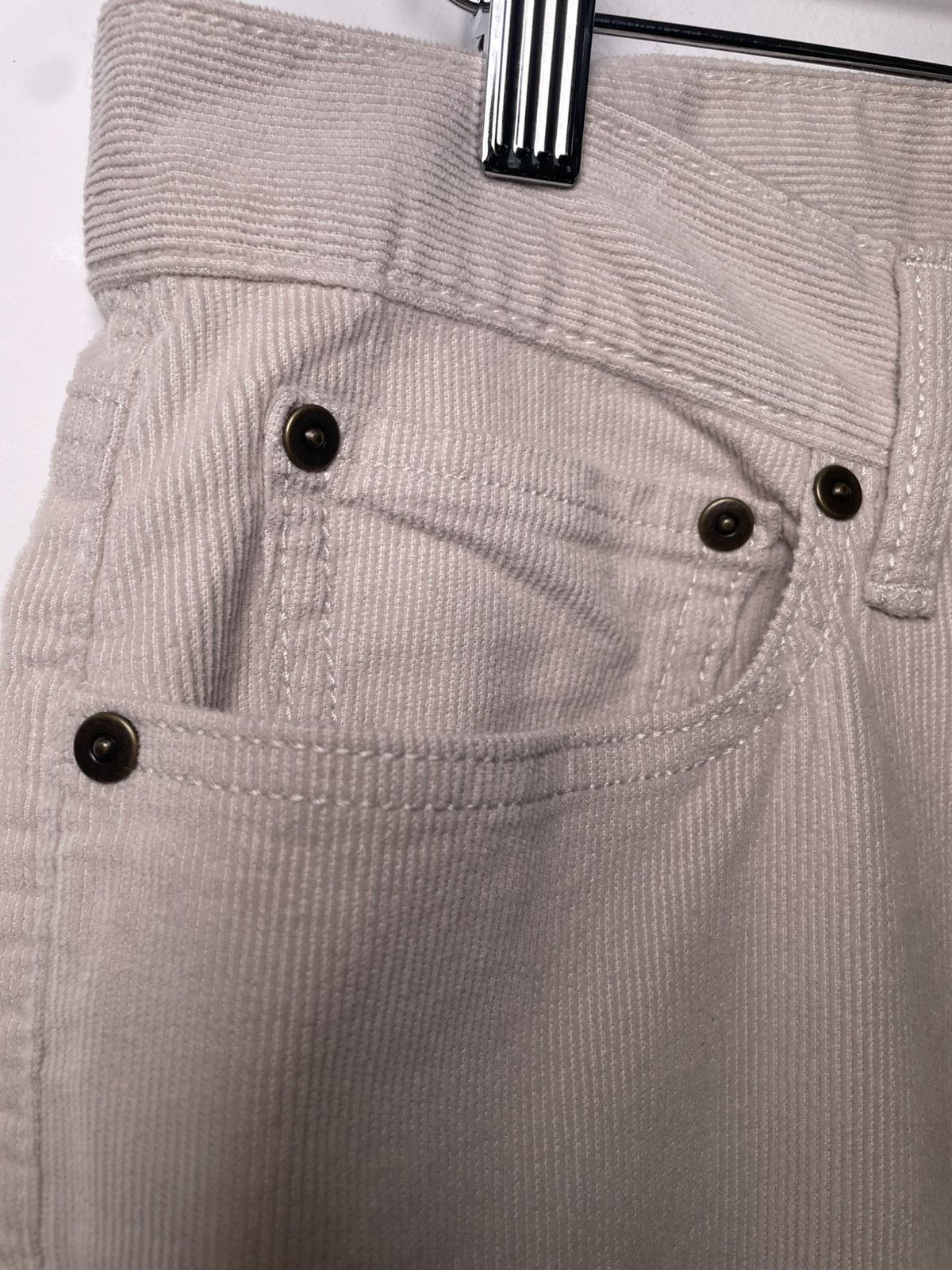 Banana Republic Banana Republic Slim Fit Corduroy Pants 30x30 Cream / Beige Size US 30 / EU 46 - 7 Thumbnail
