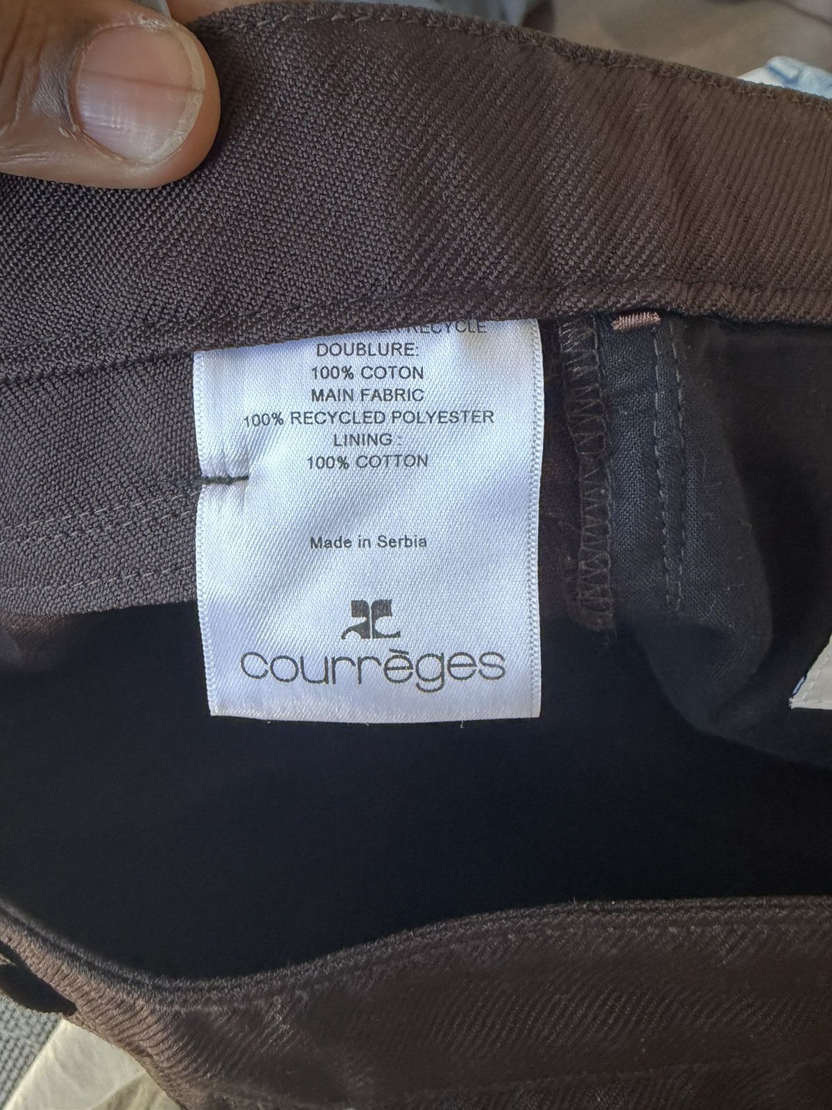 Courreges courreges brown casual pant Size US 33 - 6 Thumbnail
