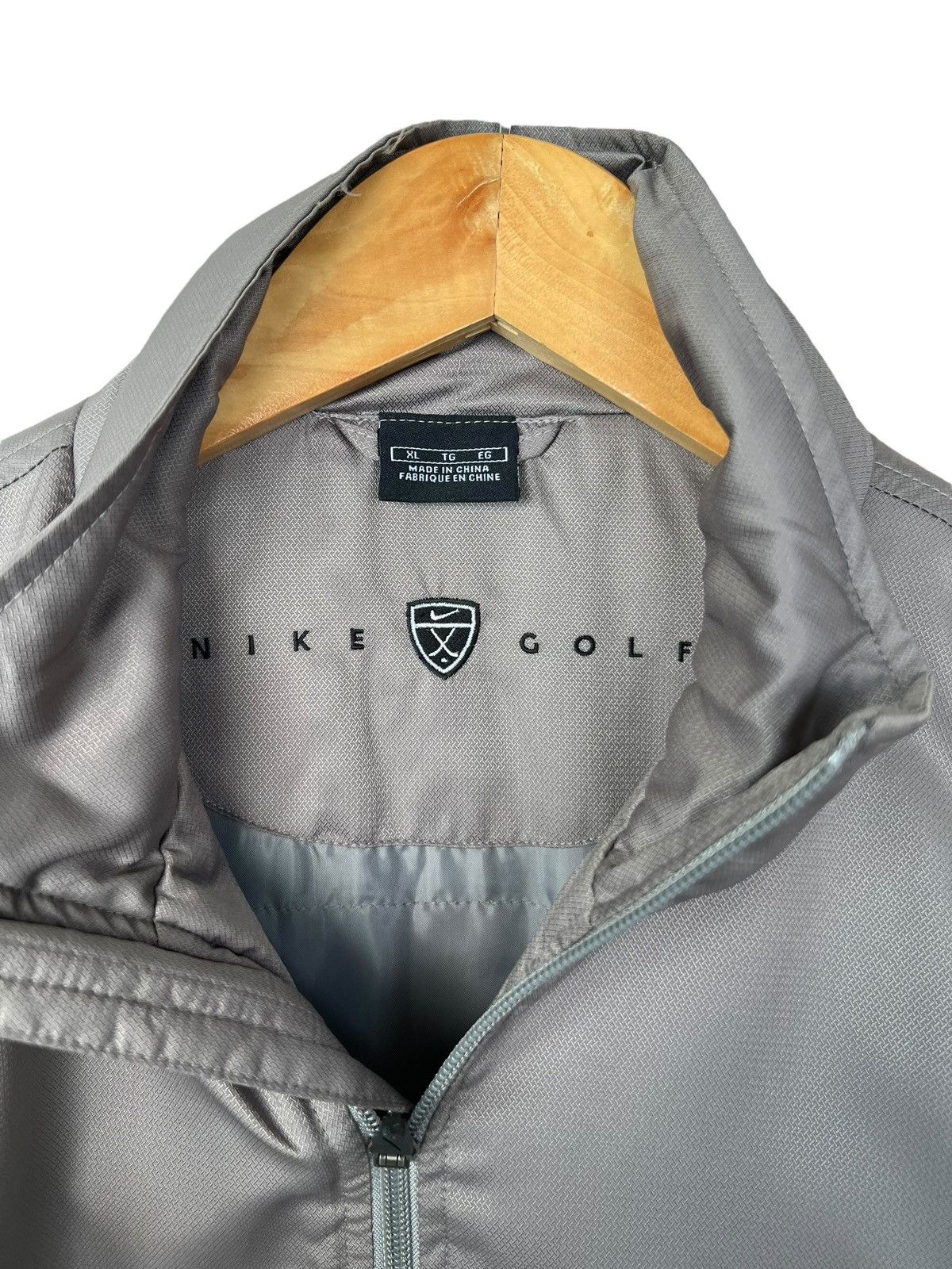 Nike × Vintage Vintage 2000s Nike Zipper Grey Light Jacket Size US XL / EU 56 / 4 - 8 Thumbnail
